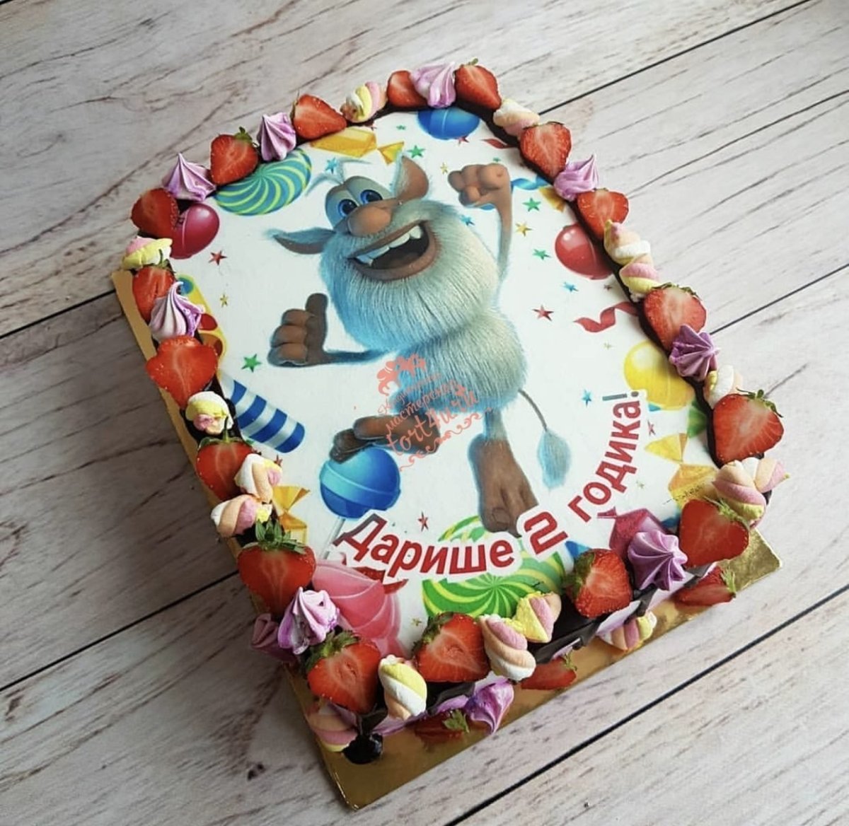 Торт с фотопечатью детский