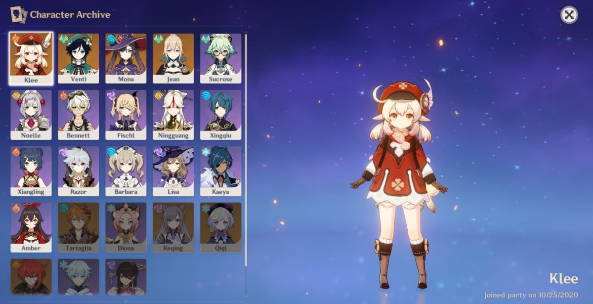 Легендарные персонажи Геншин