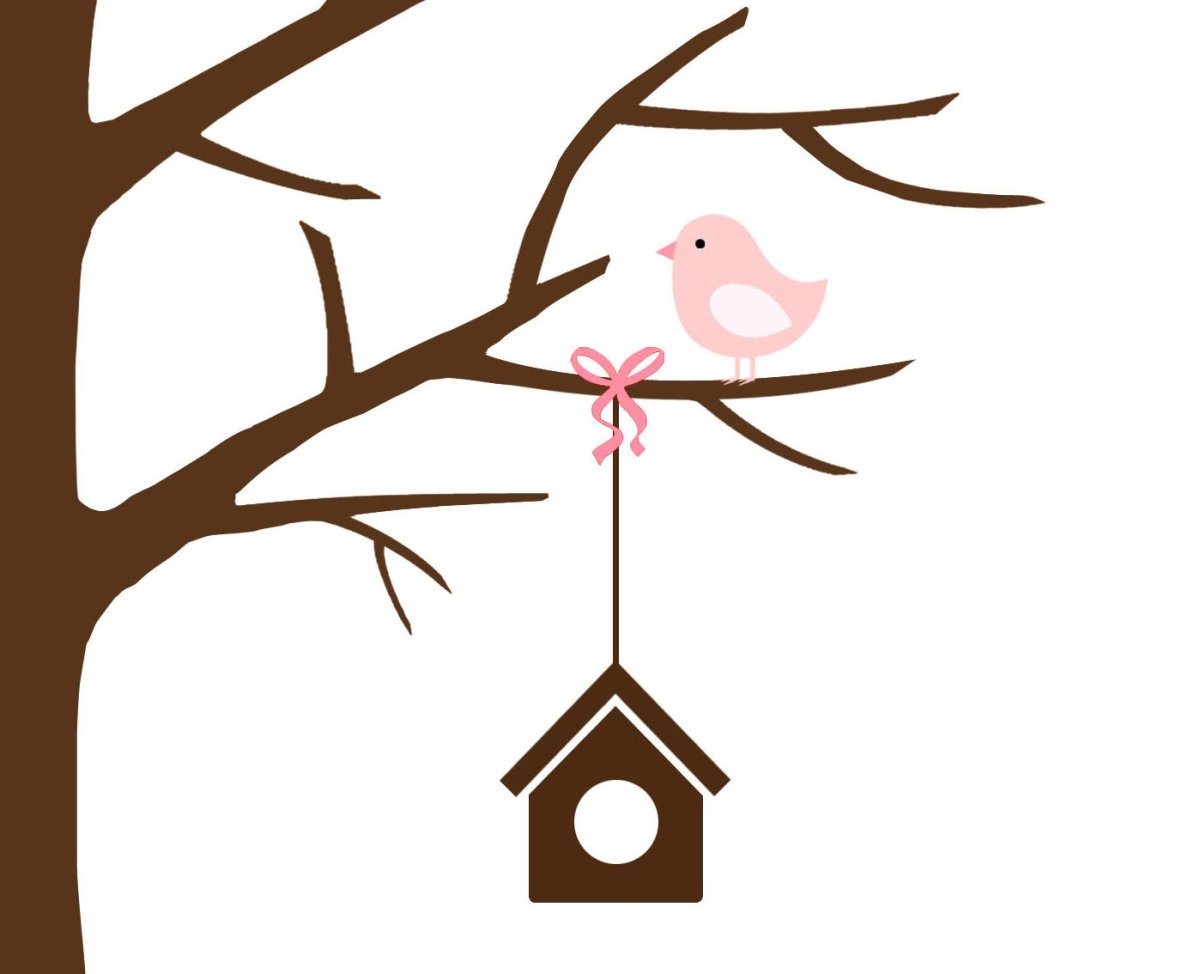 Акварельный новогодний скворечник