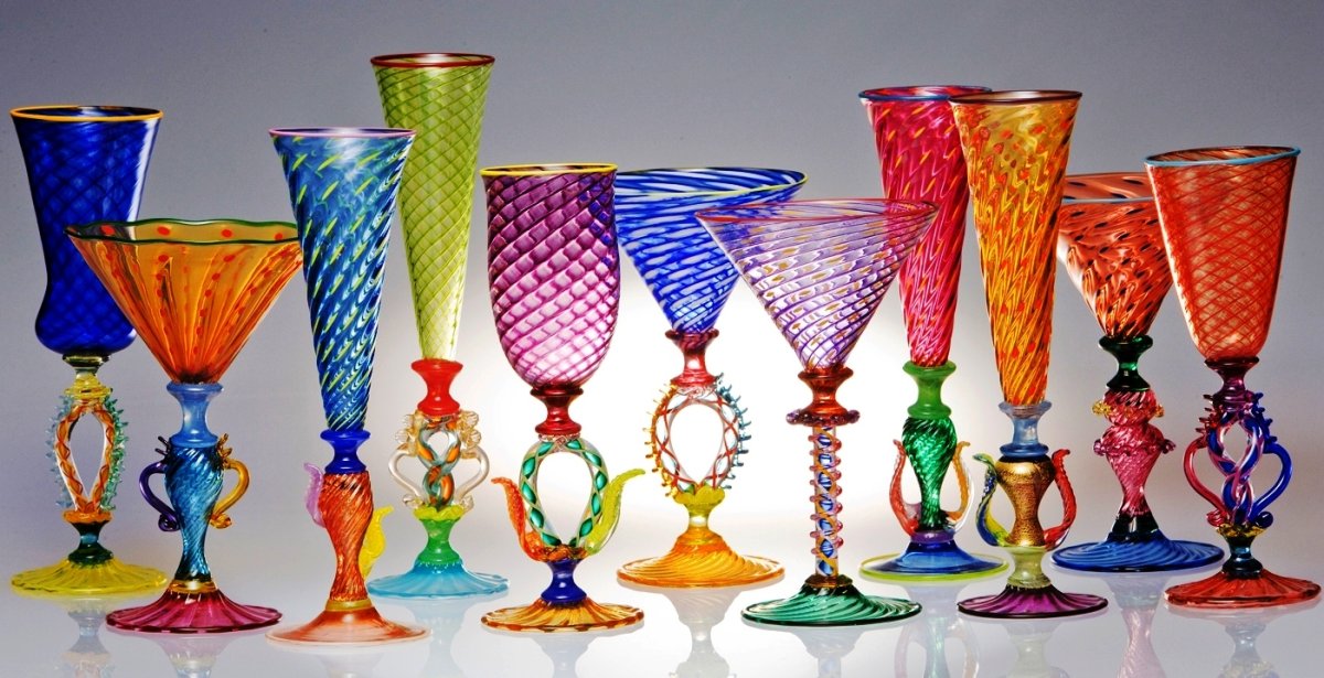 Венецианское стекло бокалы