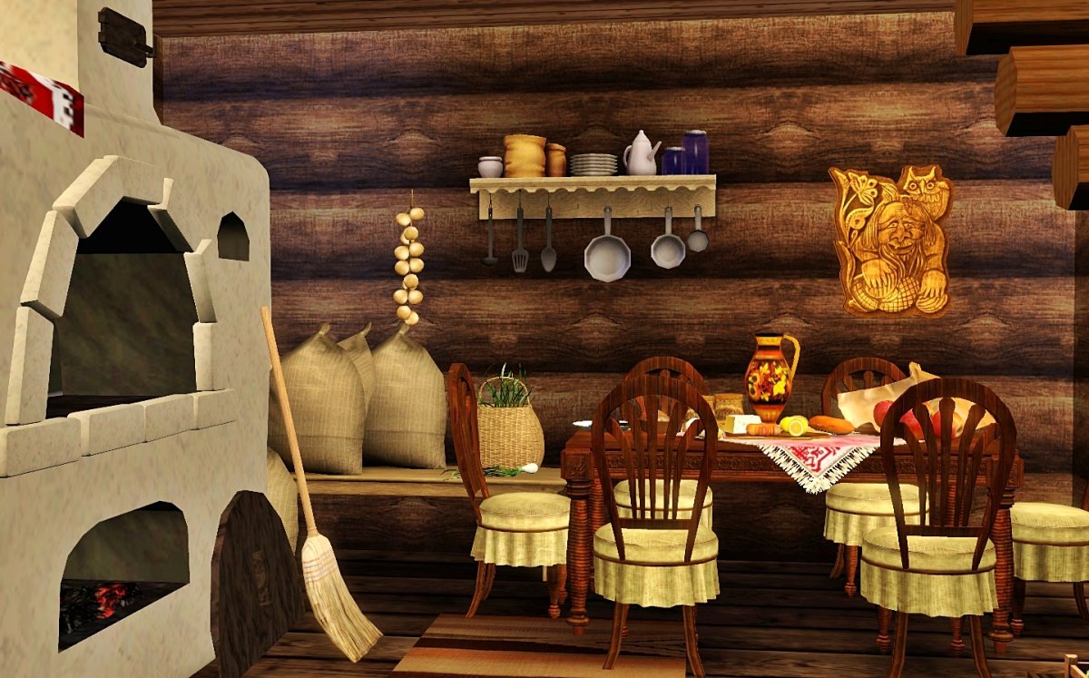 Предметы интерьера избы