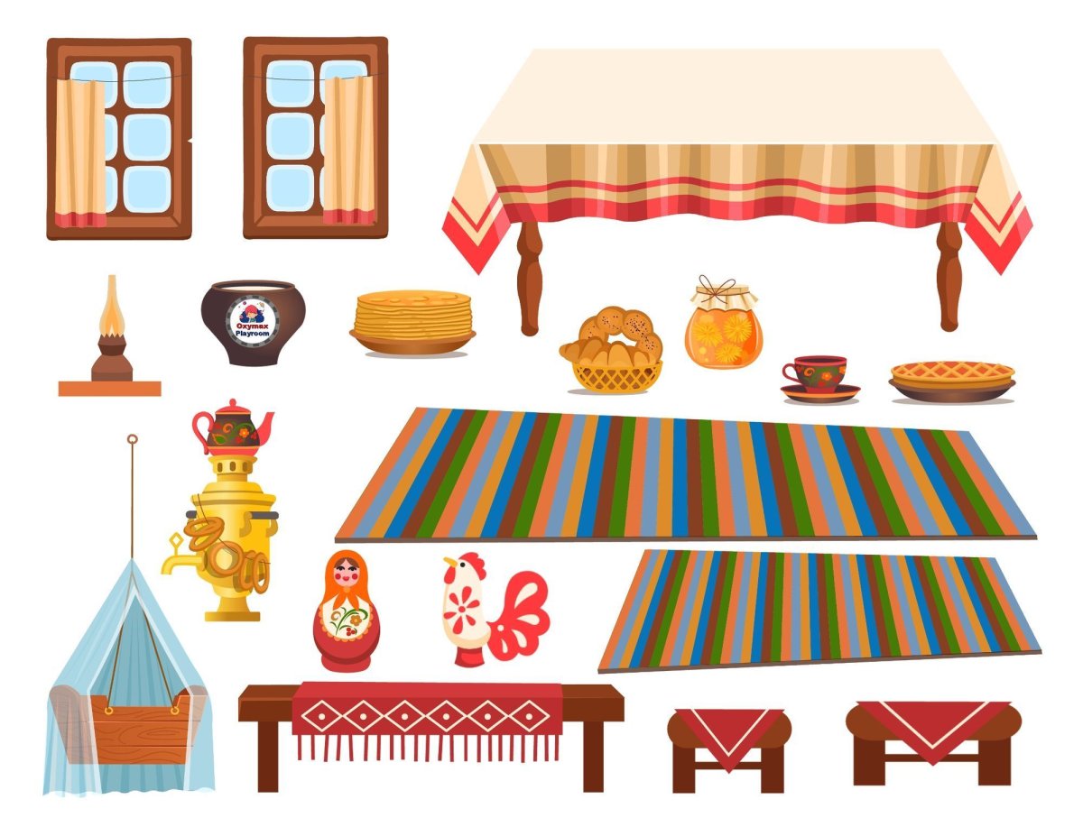 Деревенская печь вектор