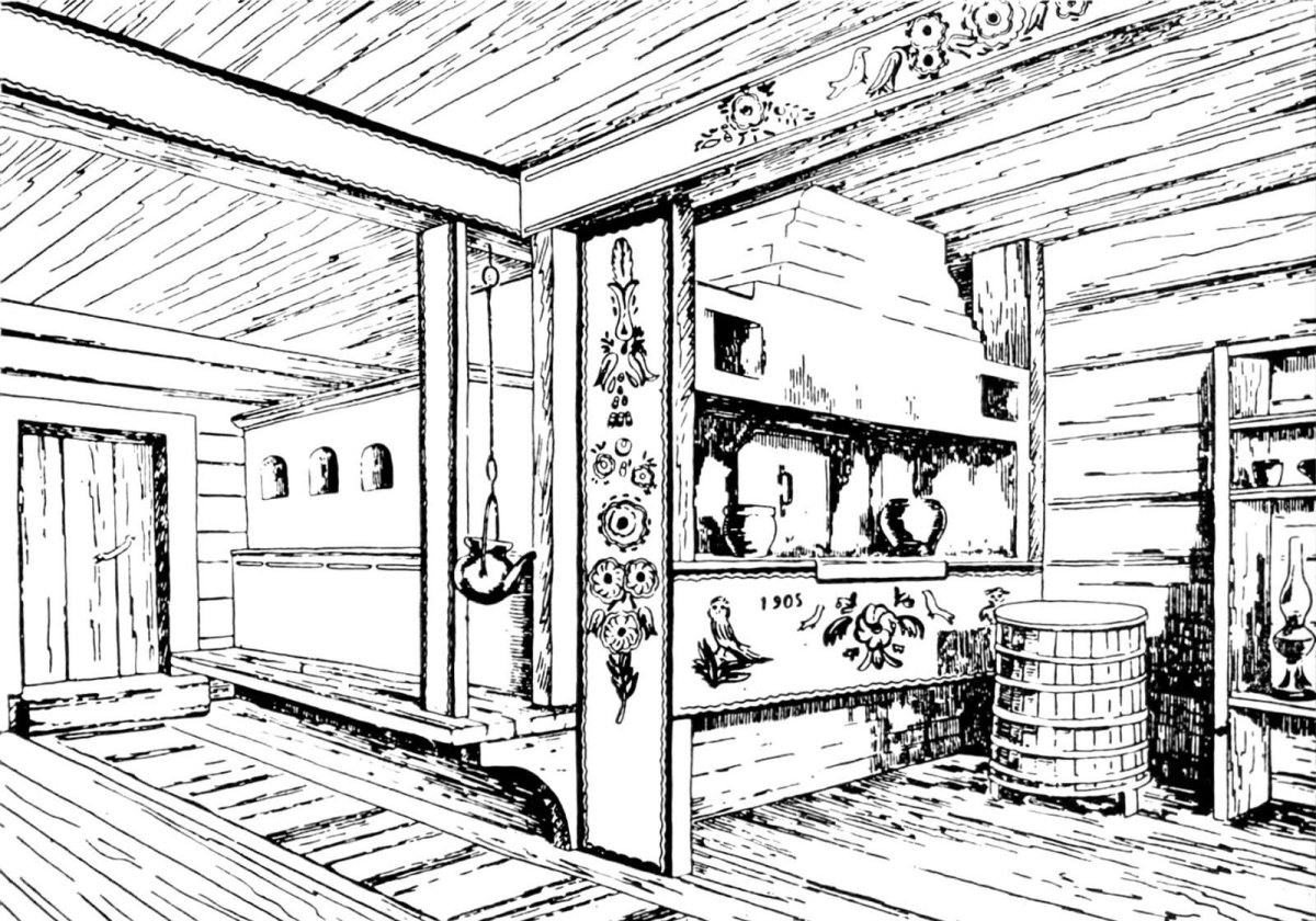 Славянский Терем внутреннее убранство