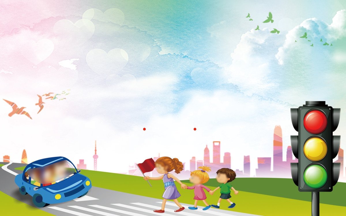 Нарисованный город с дорогой