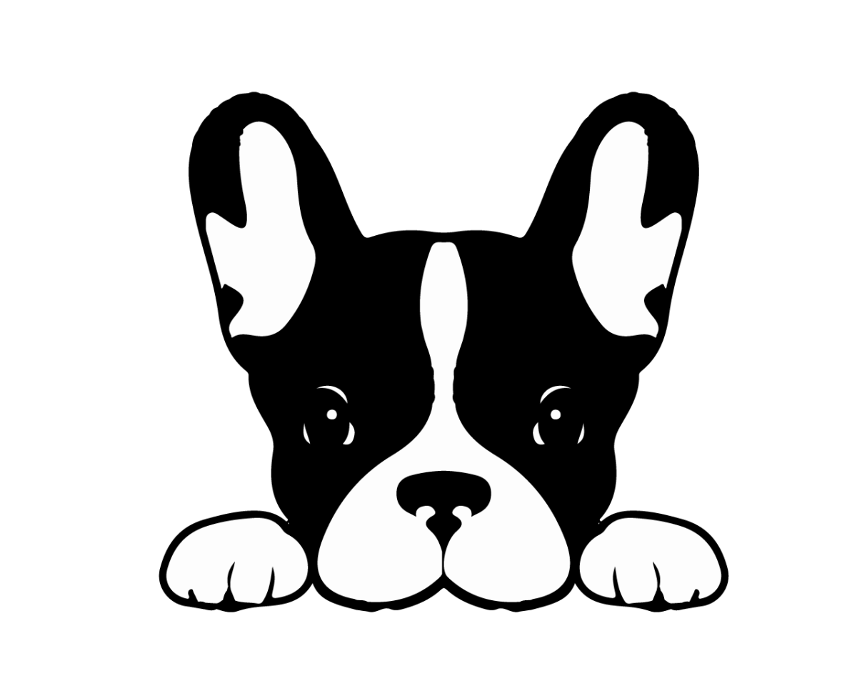 Французский бульдог эмблема