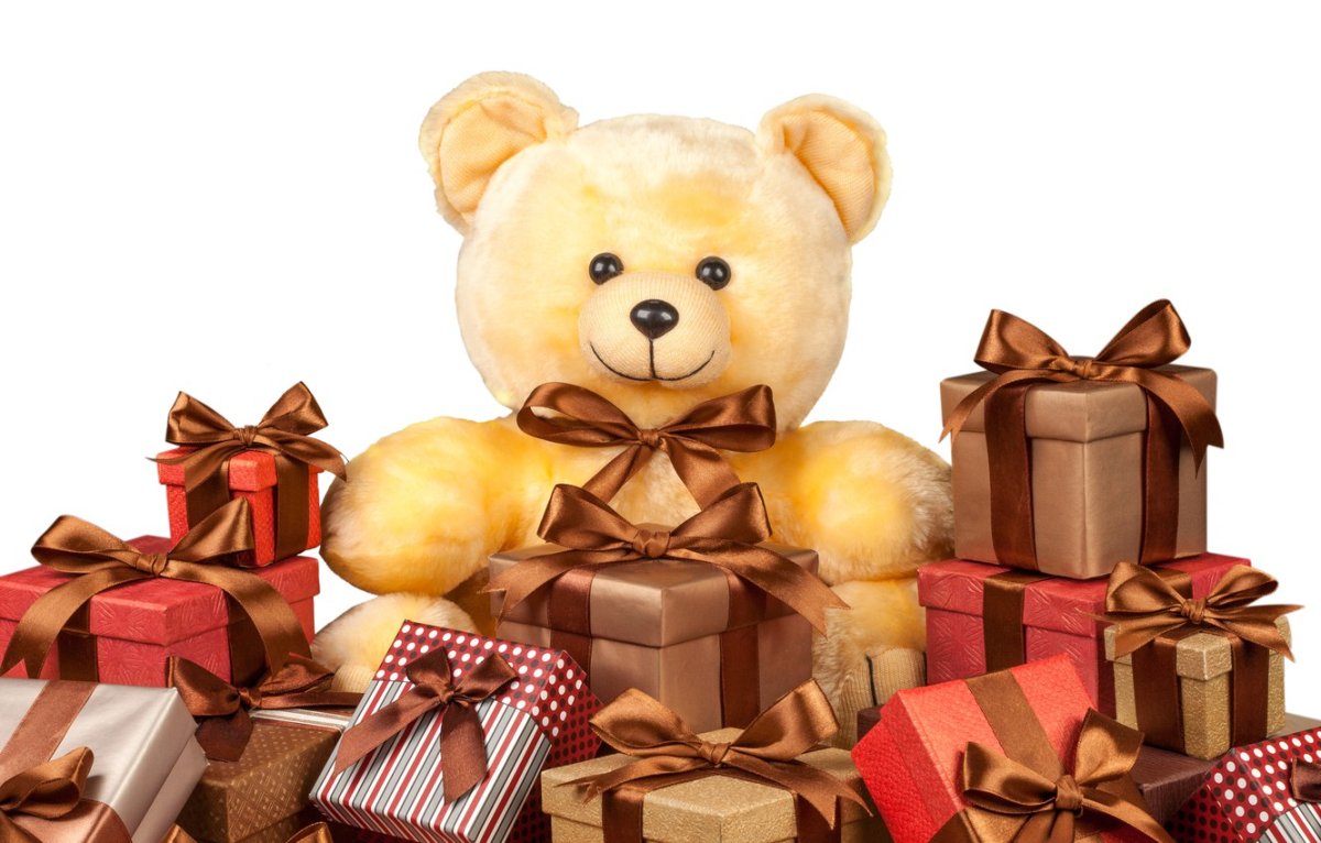 Мишка с подарками