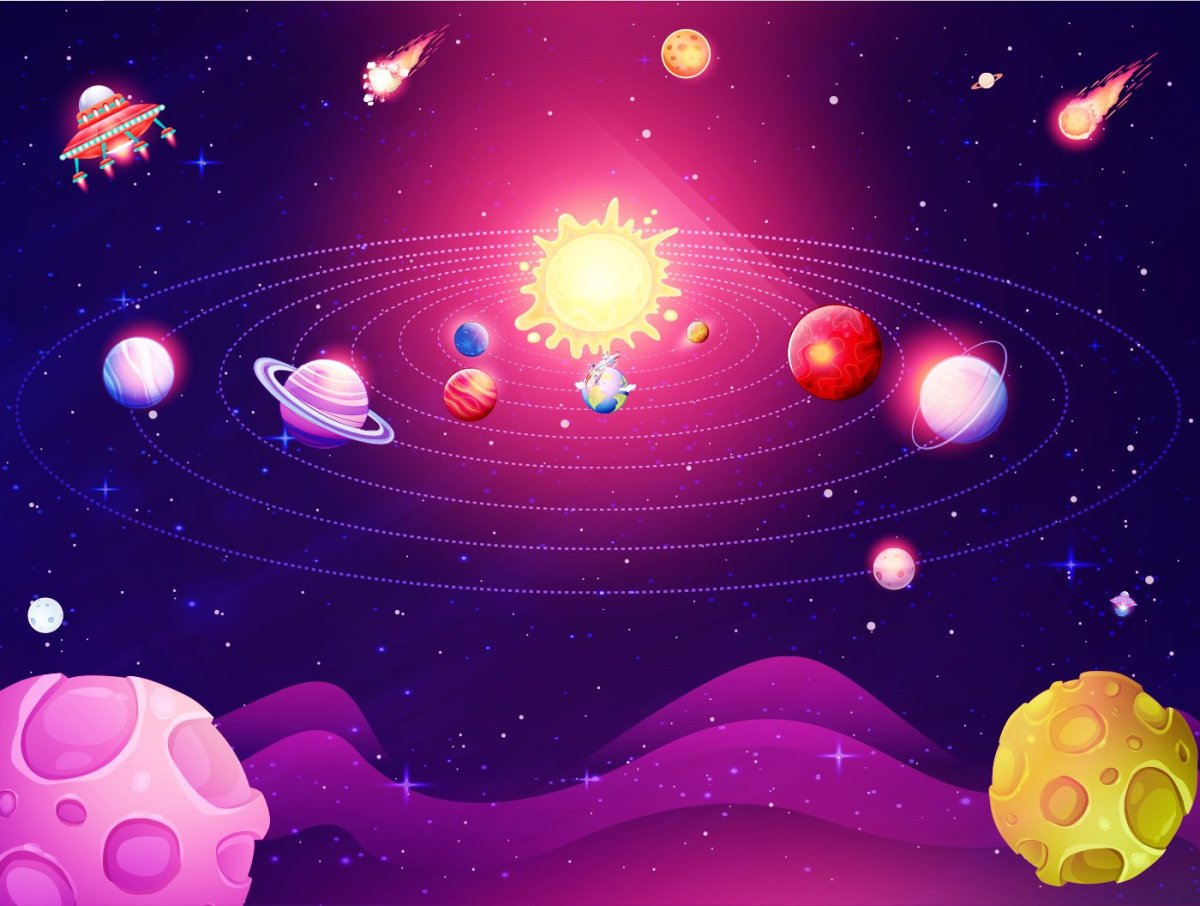Космос мультяшный