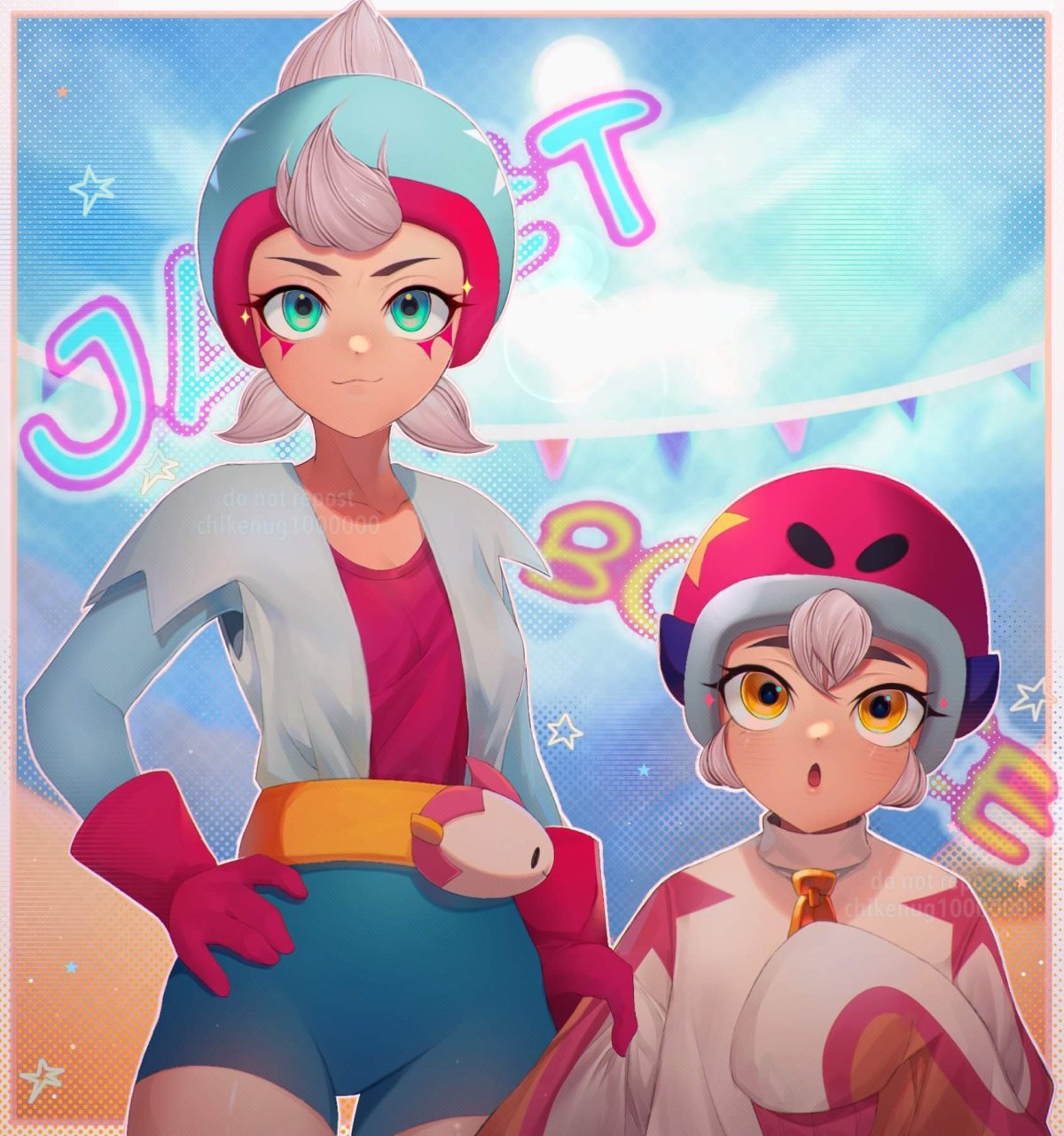 Джанет и Бонни БРАВЛ старс арт