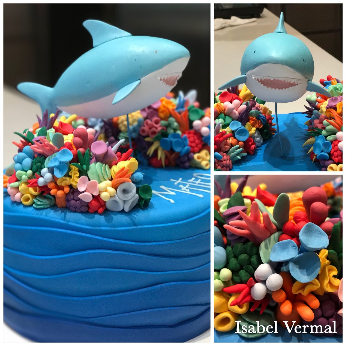 Открытка "день рождения" акулы