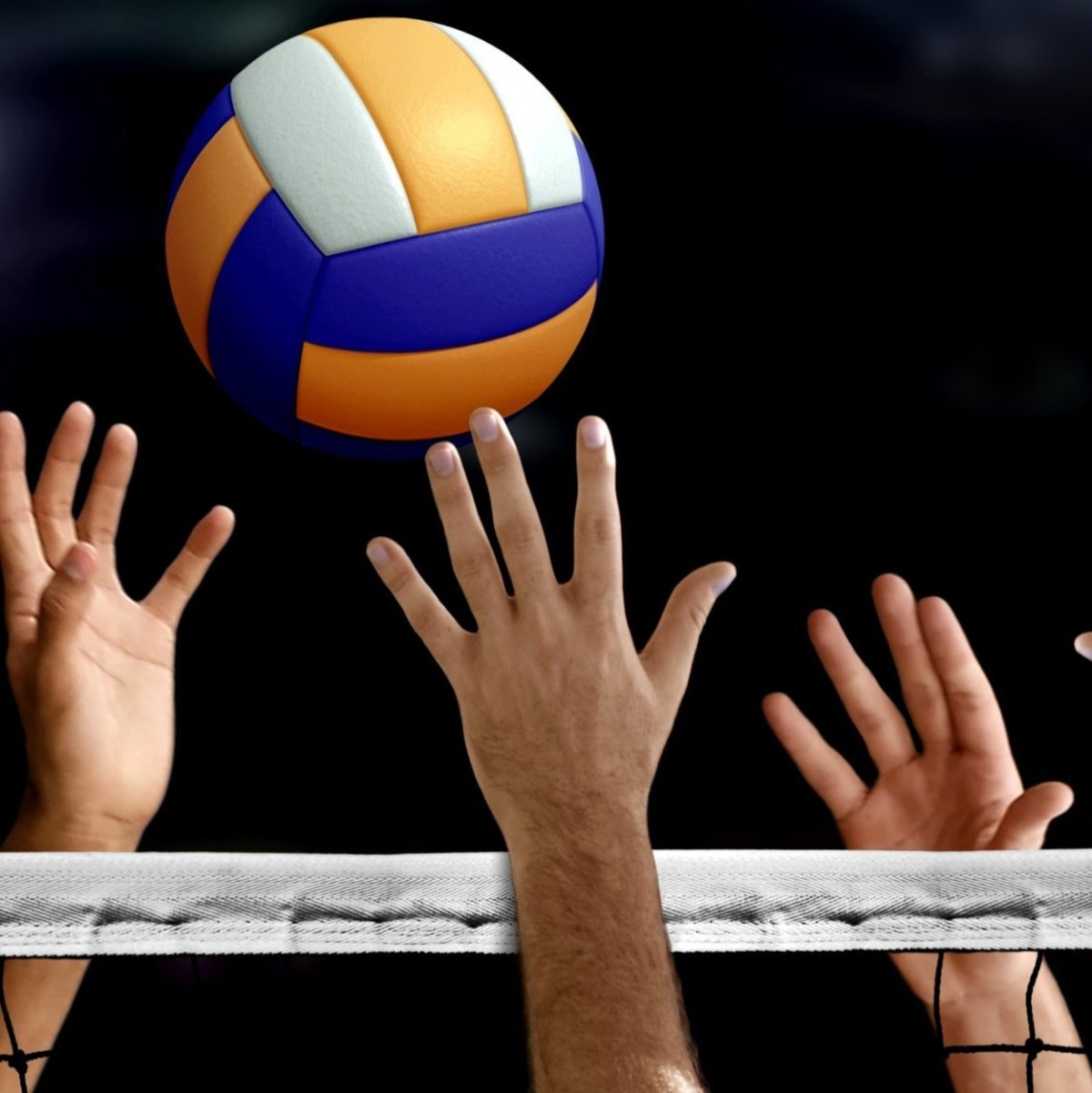 Волейбольный мяч и сетка