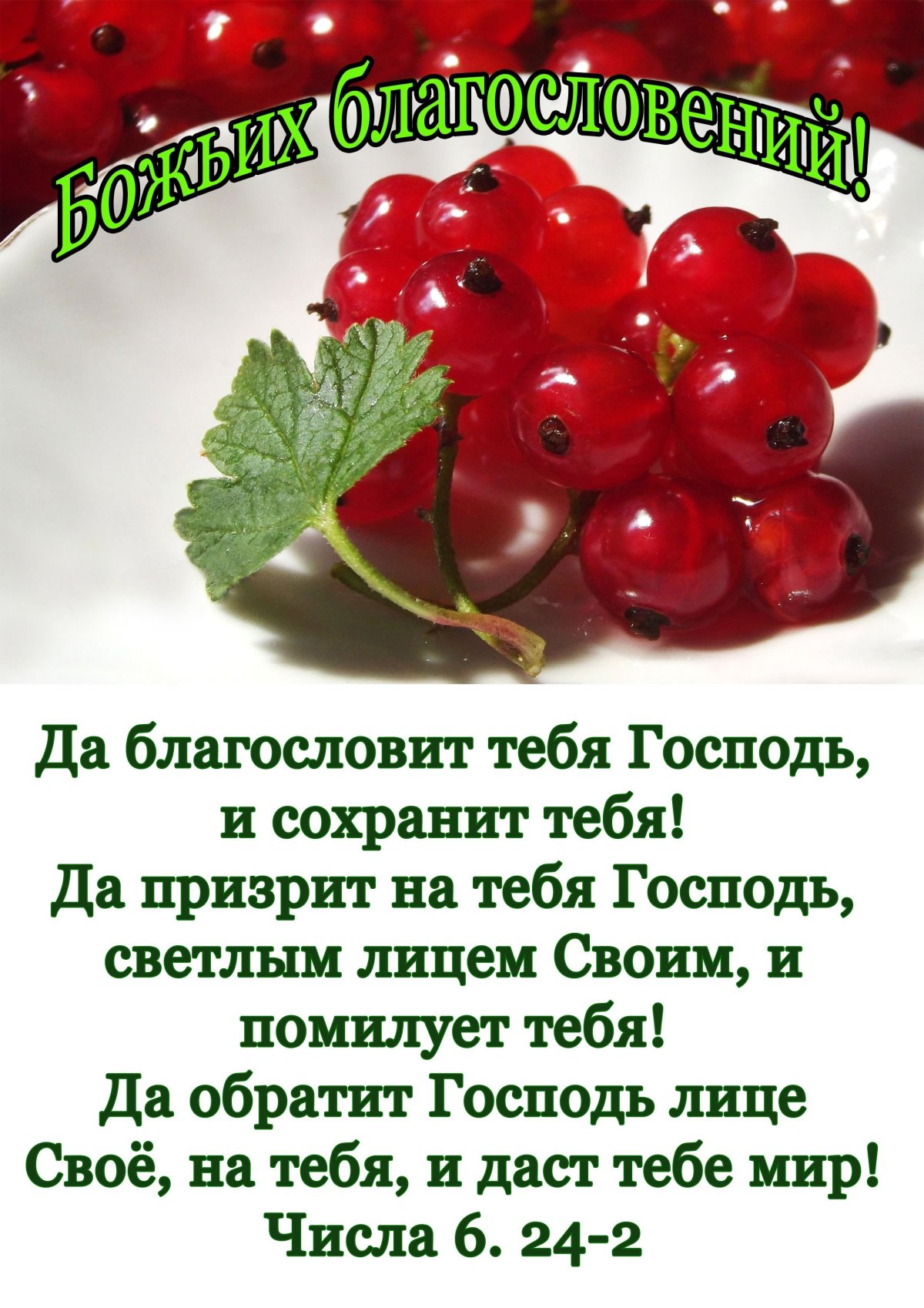 Благослови тебя Господь