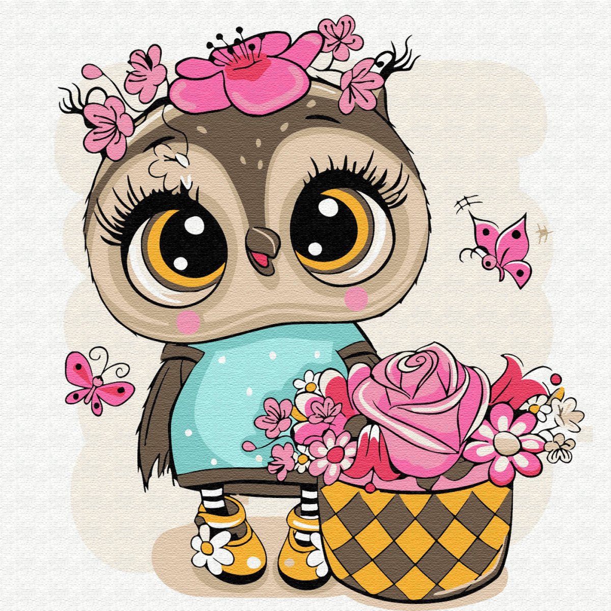 Совушка мультяшная