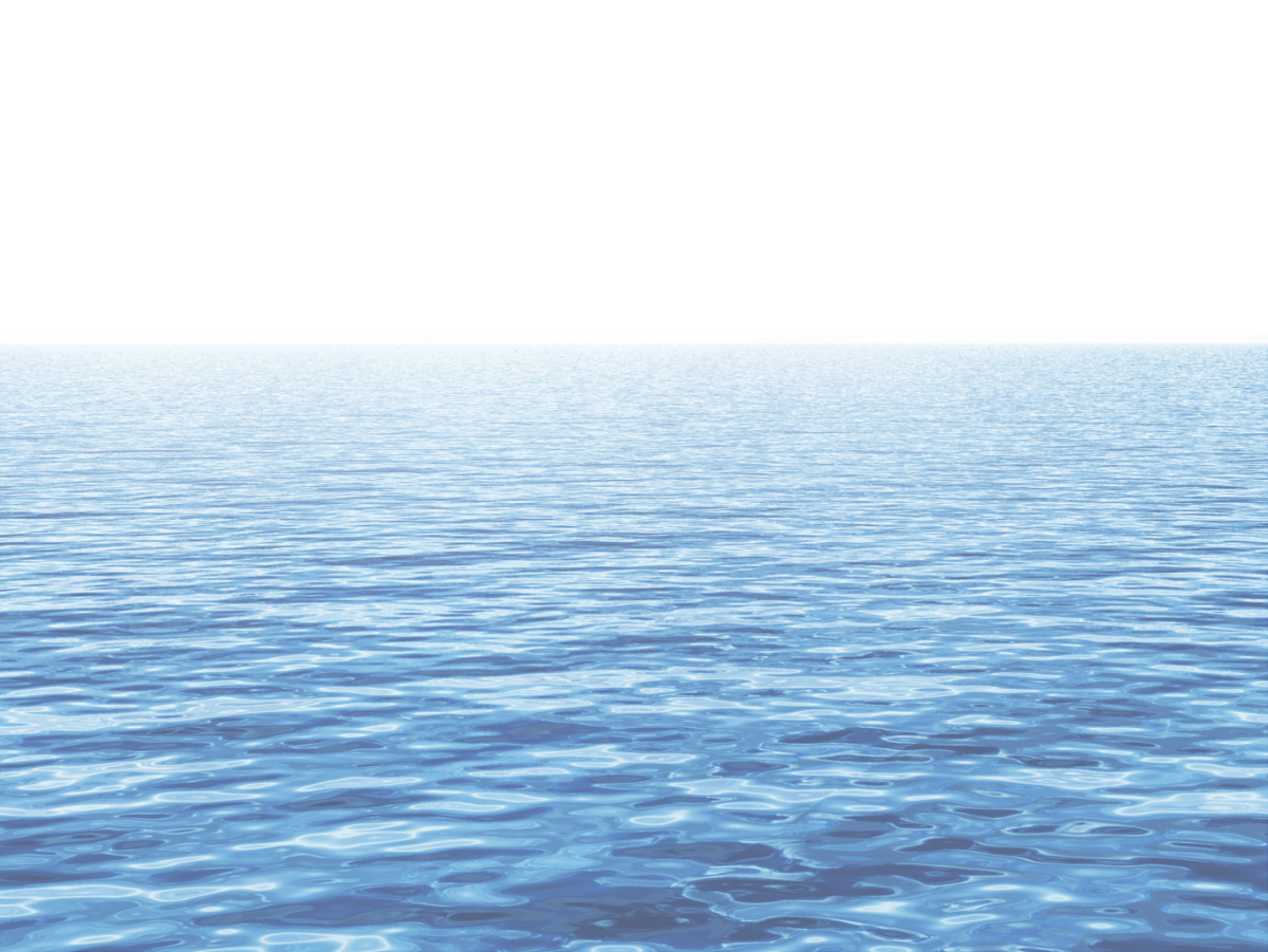 Океан на прозрачном фоне
