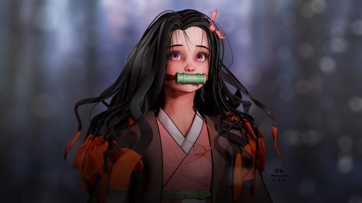 Нэзуко Камадо gif