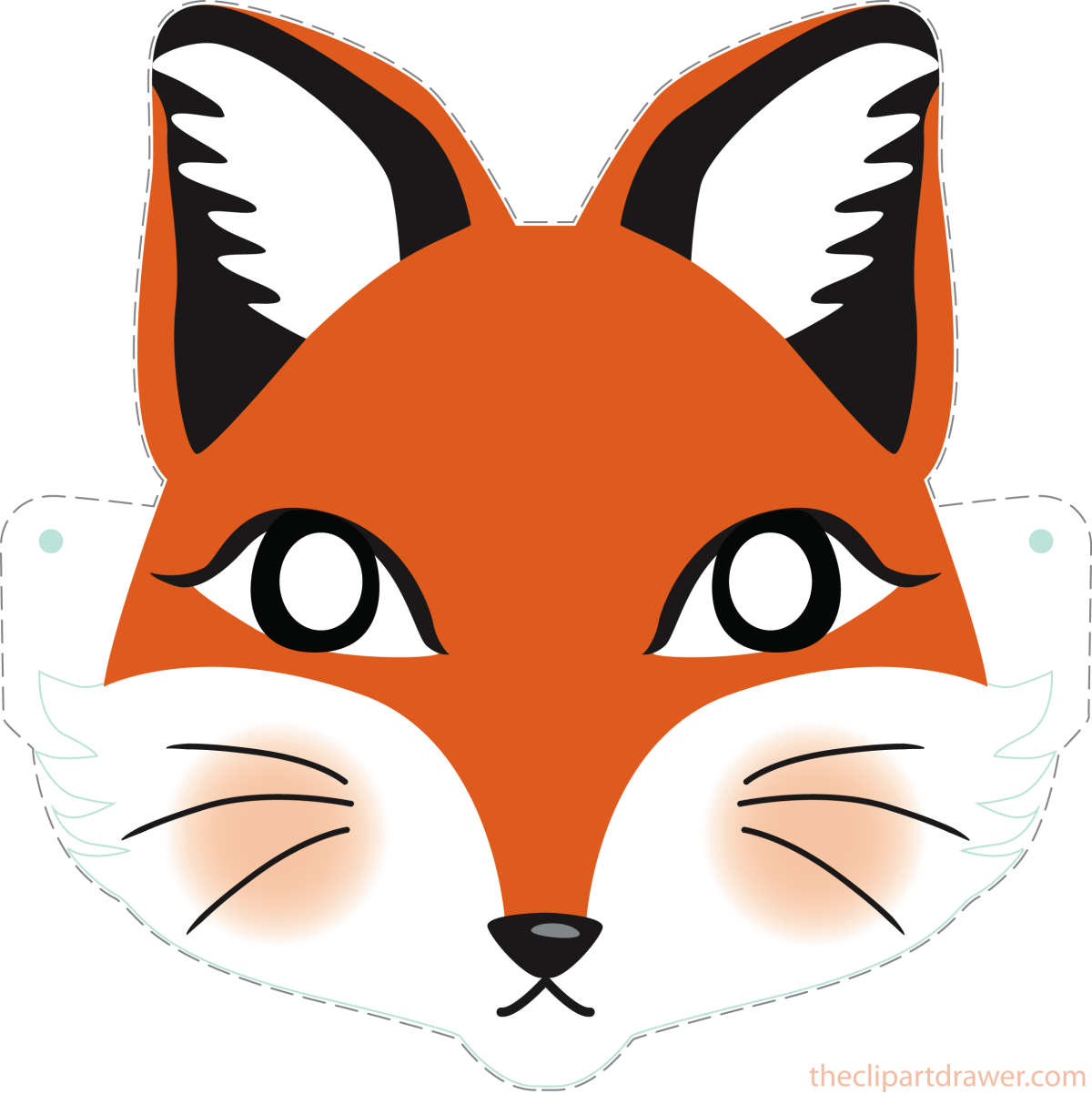 Мордочка лисы для маски