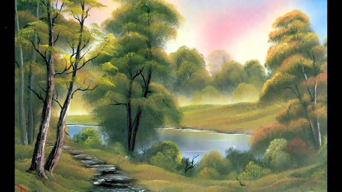 Пейзаж карандашом