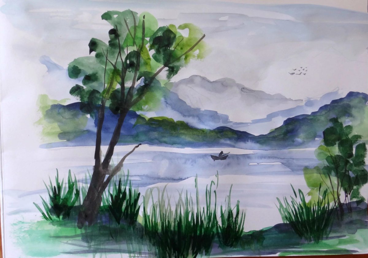 Нарисовать пейзаж