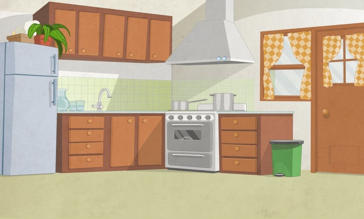 Мультяшный кухонный гарнитур