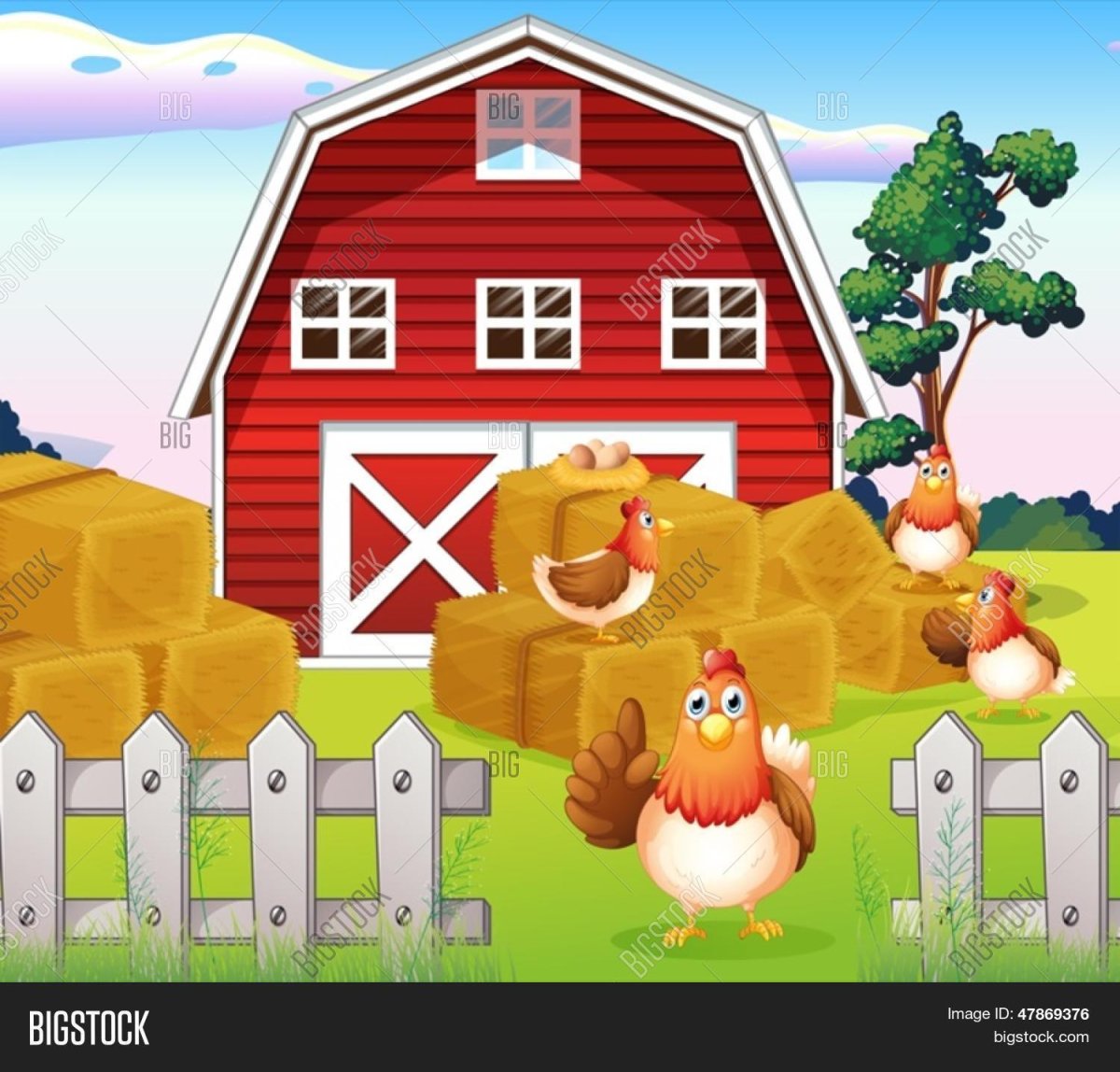 Курятник вектор