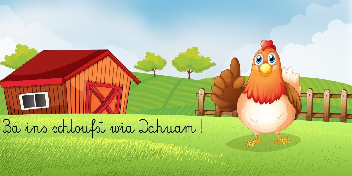 Курятник мультяшный