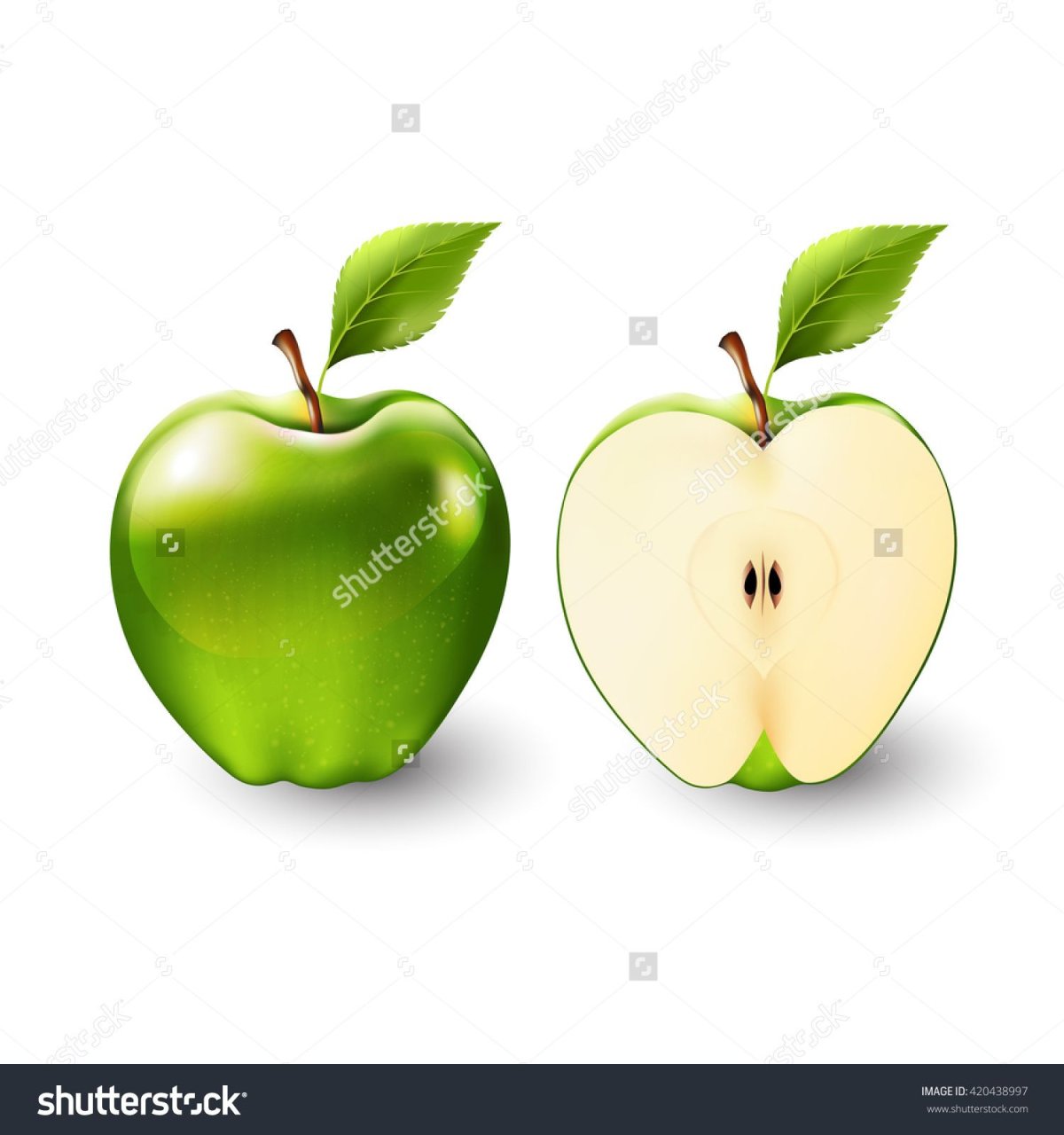 Половина яблока