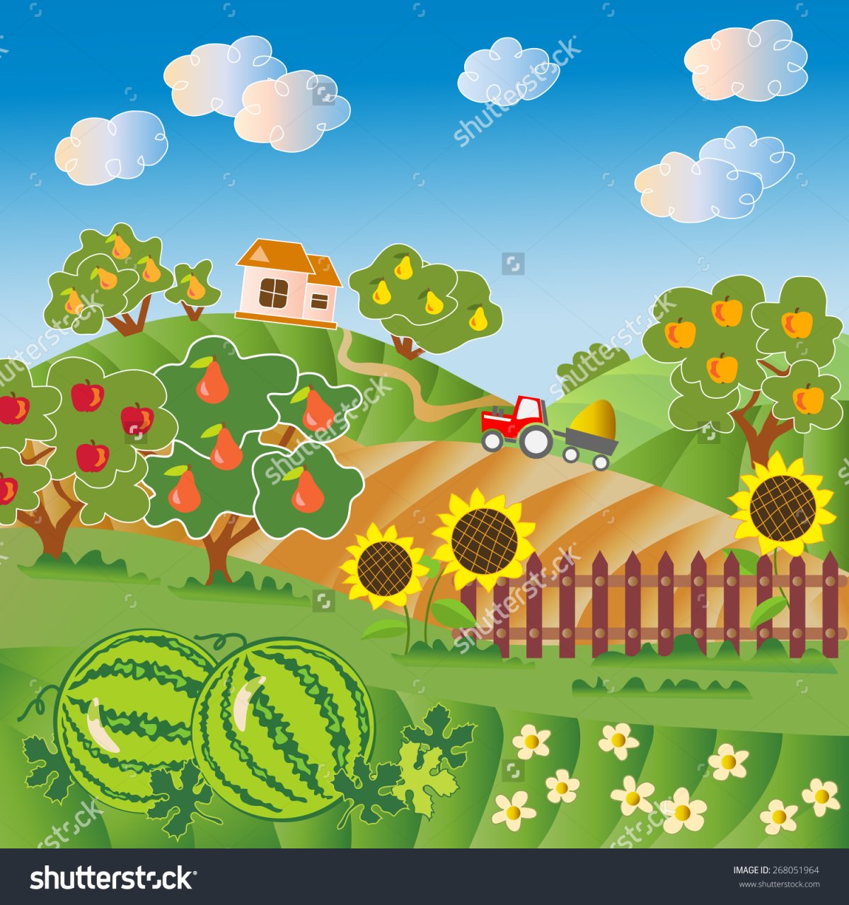 Грядки мультяшные