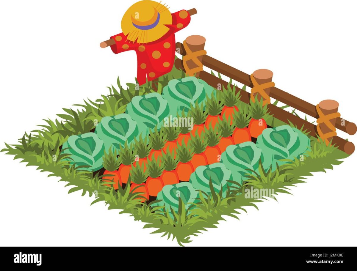 Грядка с овощами для детей