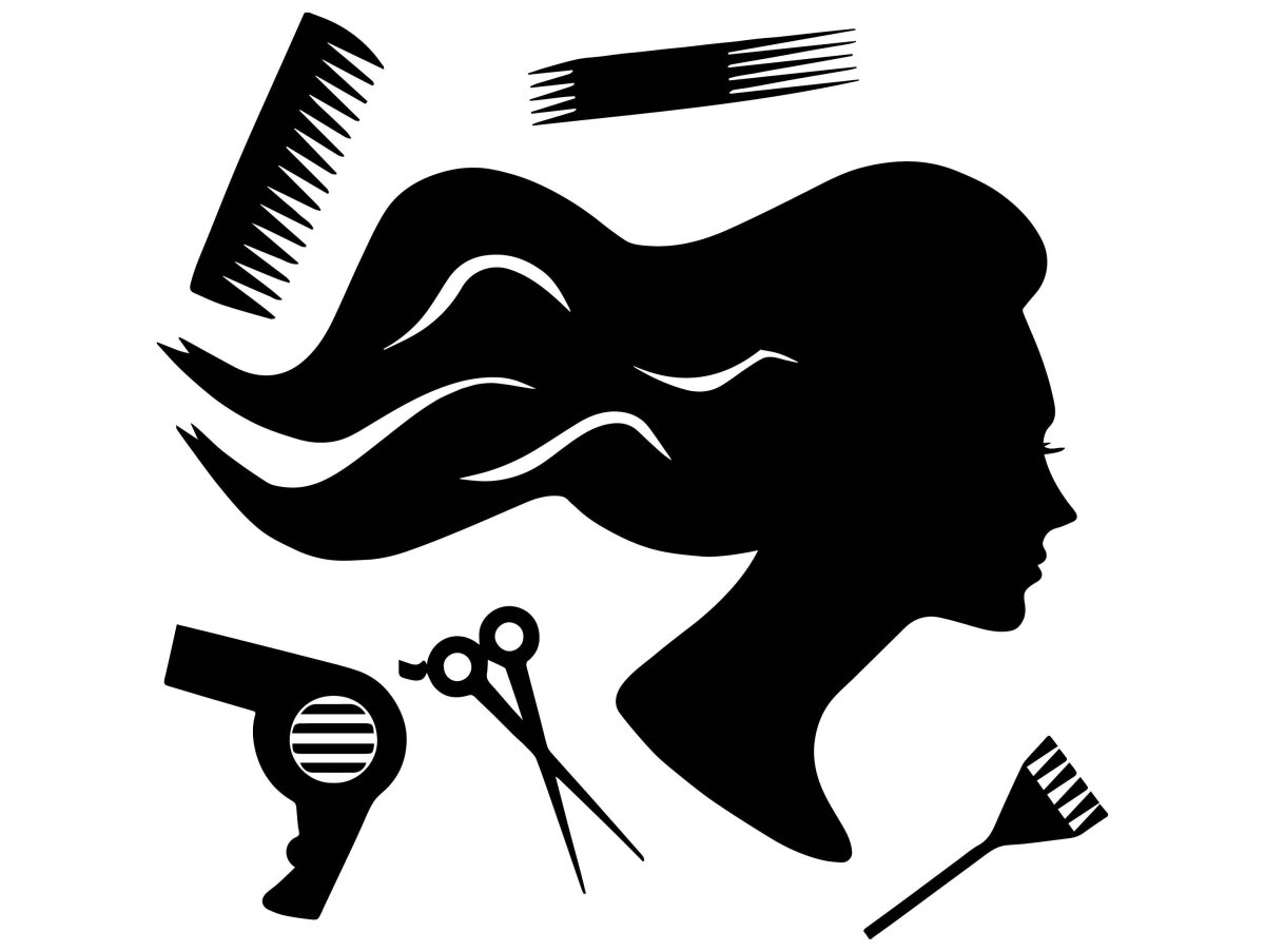 Парикмахерские инструменты фон