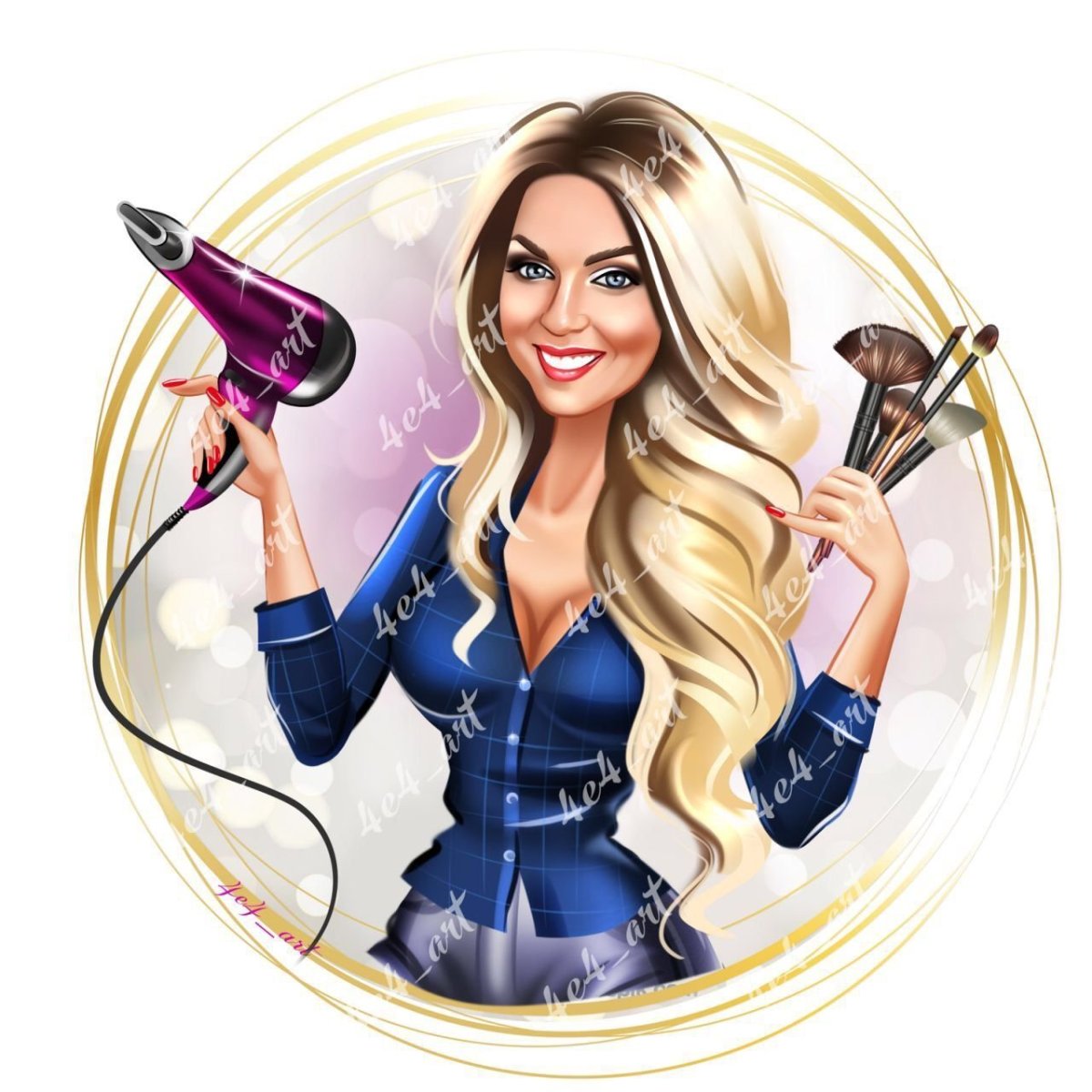 Шарж мастер маникюра