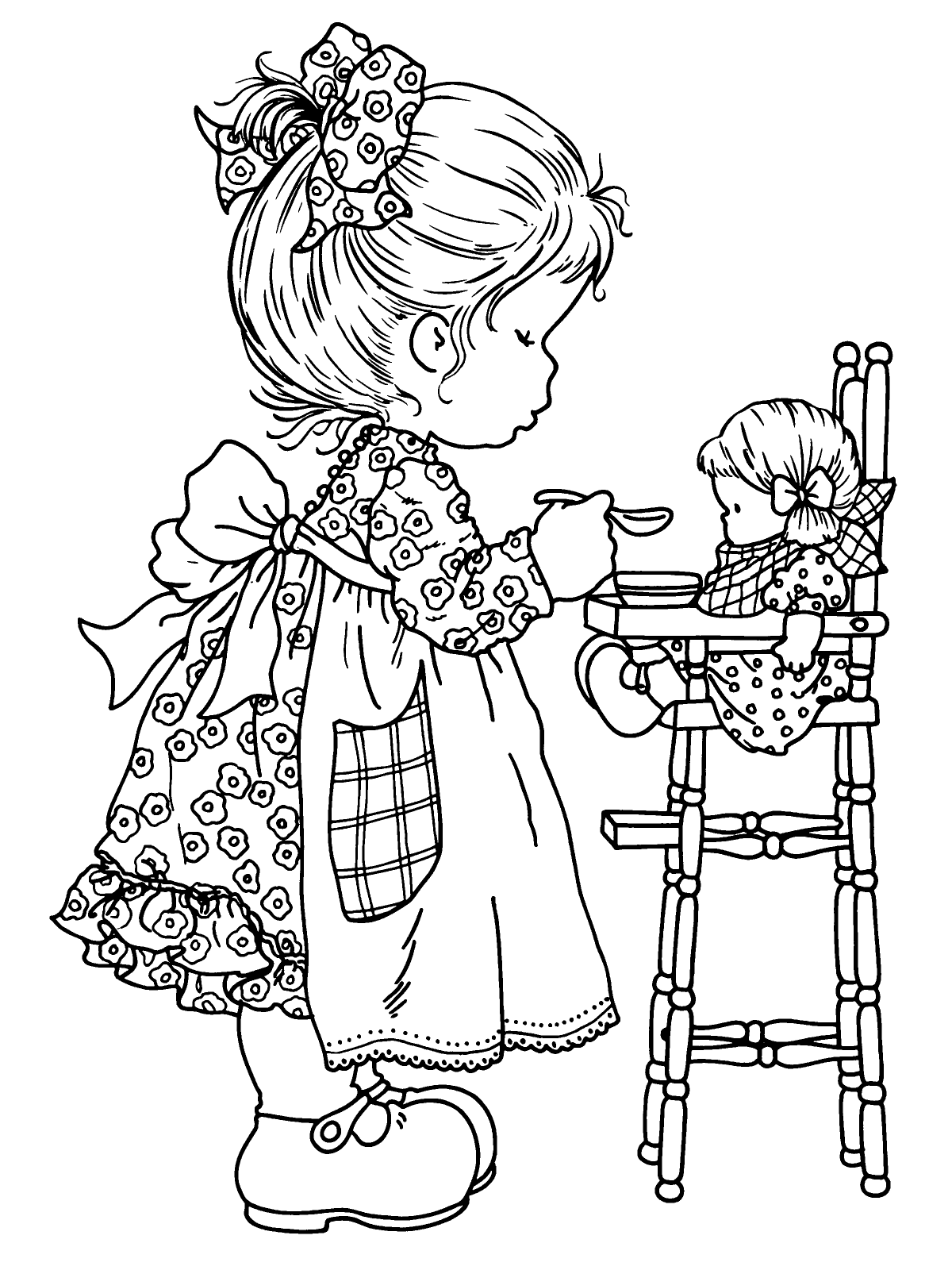 Куклы раскраски для девочек