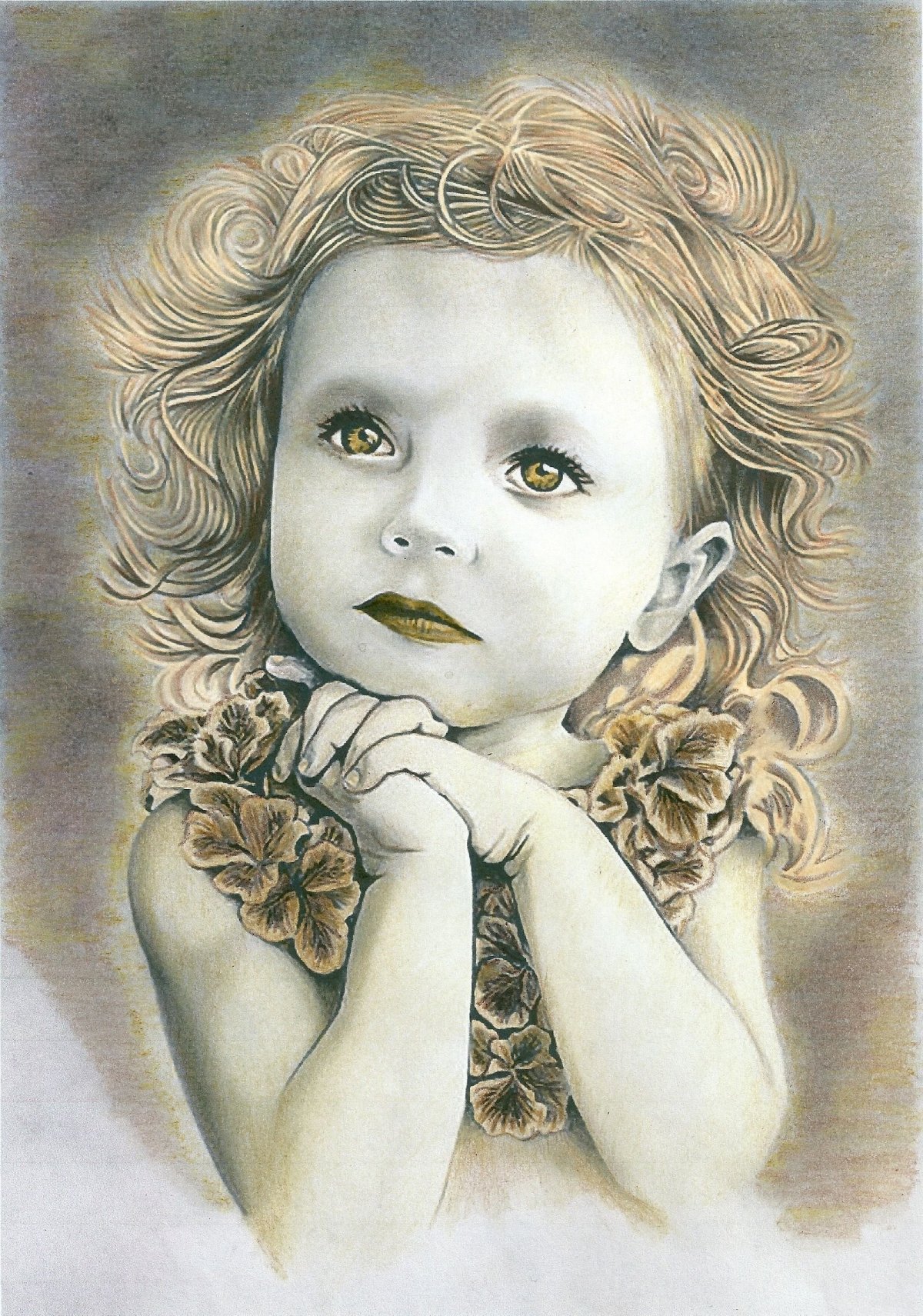 Кукла для рисования чб