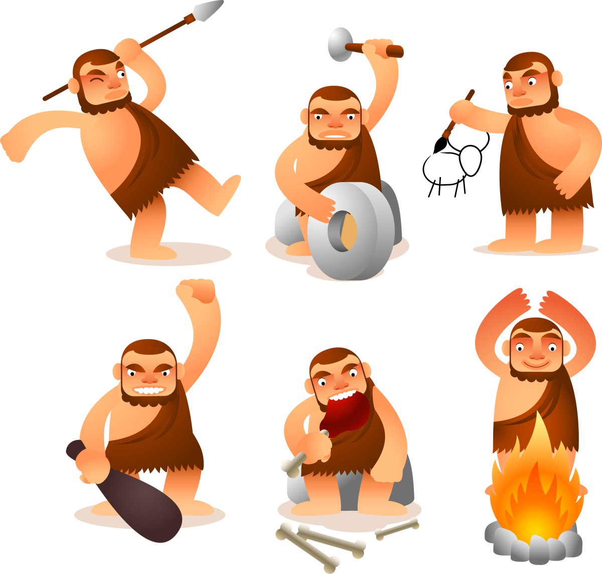 Древние люди вектор