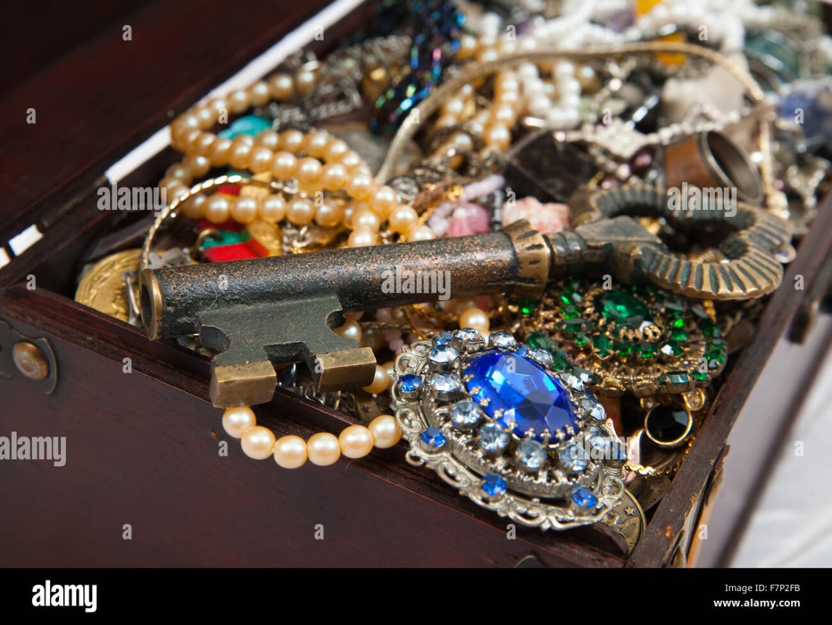 Сундуки с золотом и драгоценными камнями
