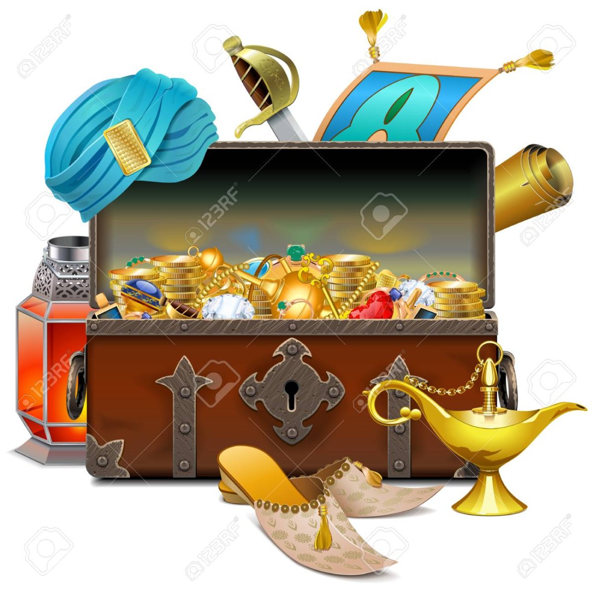 Восточный ларец с сокровищами