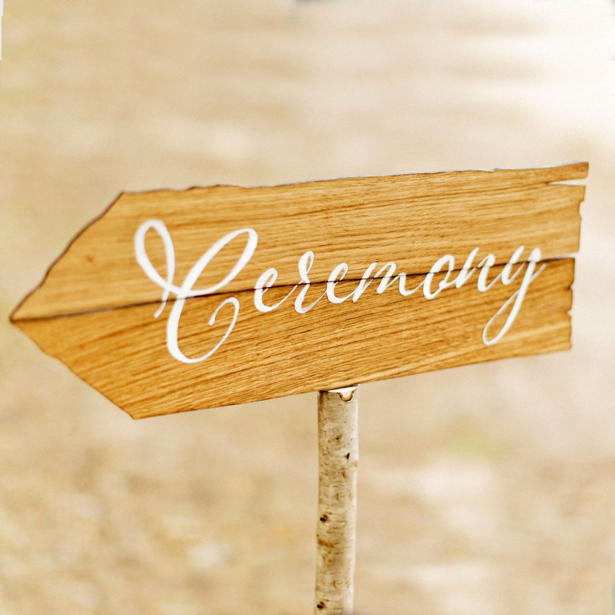 Указатель деревянный декор