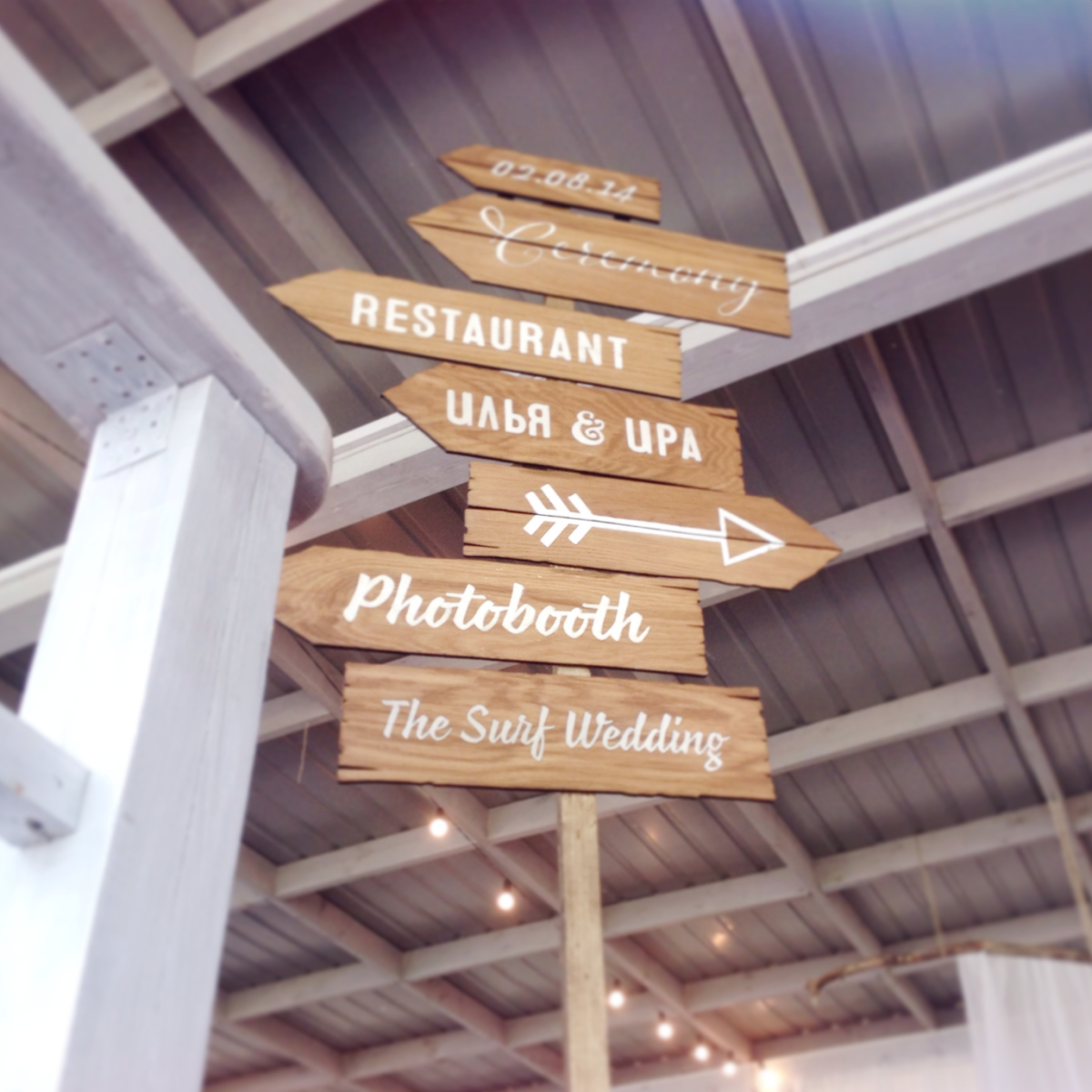 Декоративные указатели из дерева