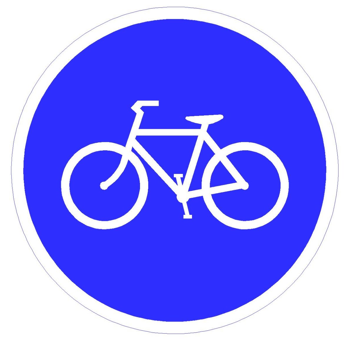 Знак велосипедная дорожка