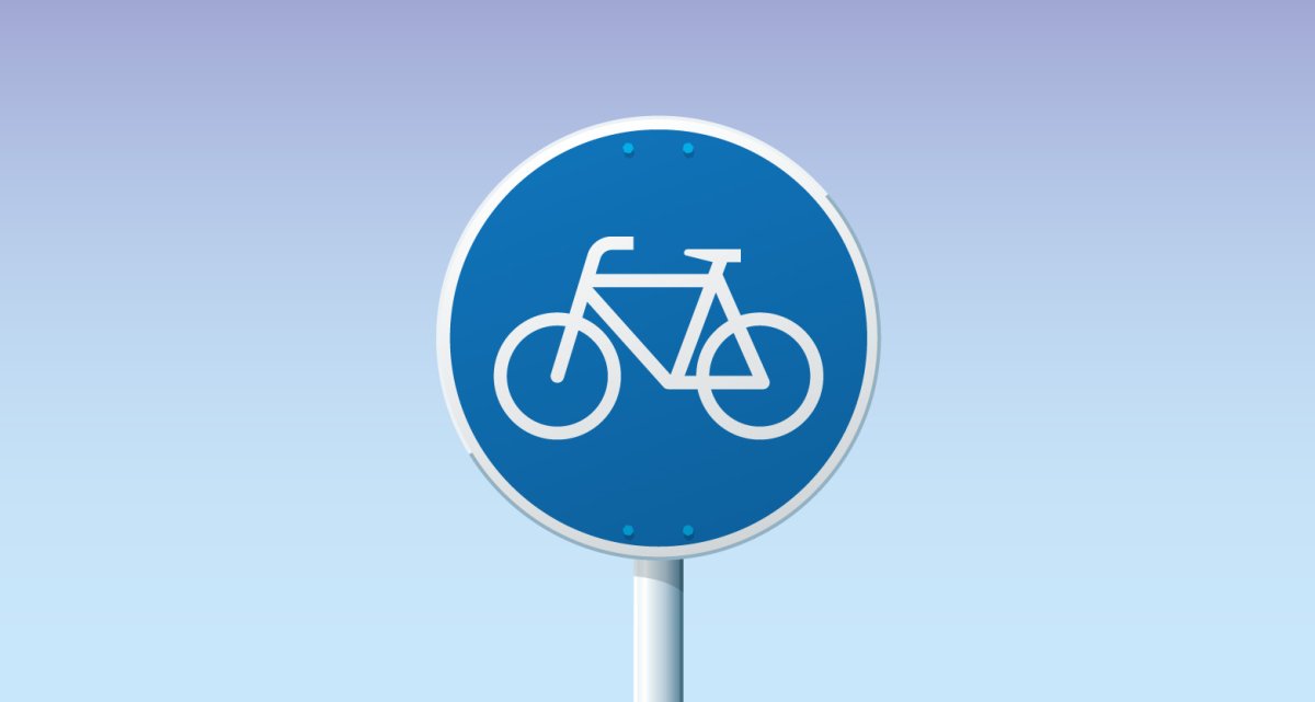 Клип велосипедная дорожка дорожный знак