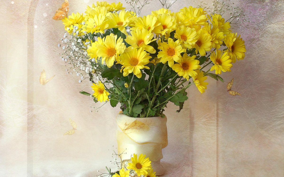 Открытки с днем рождения хризантемы