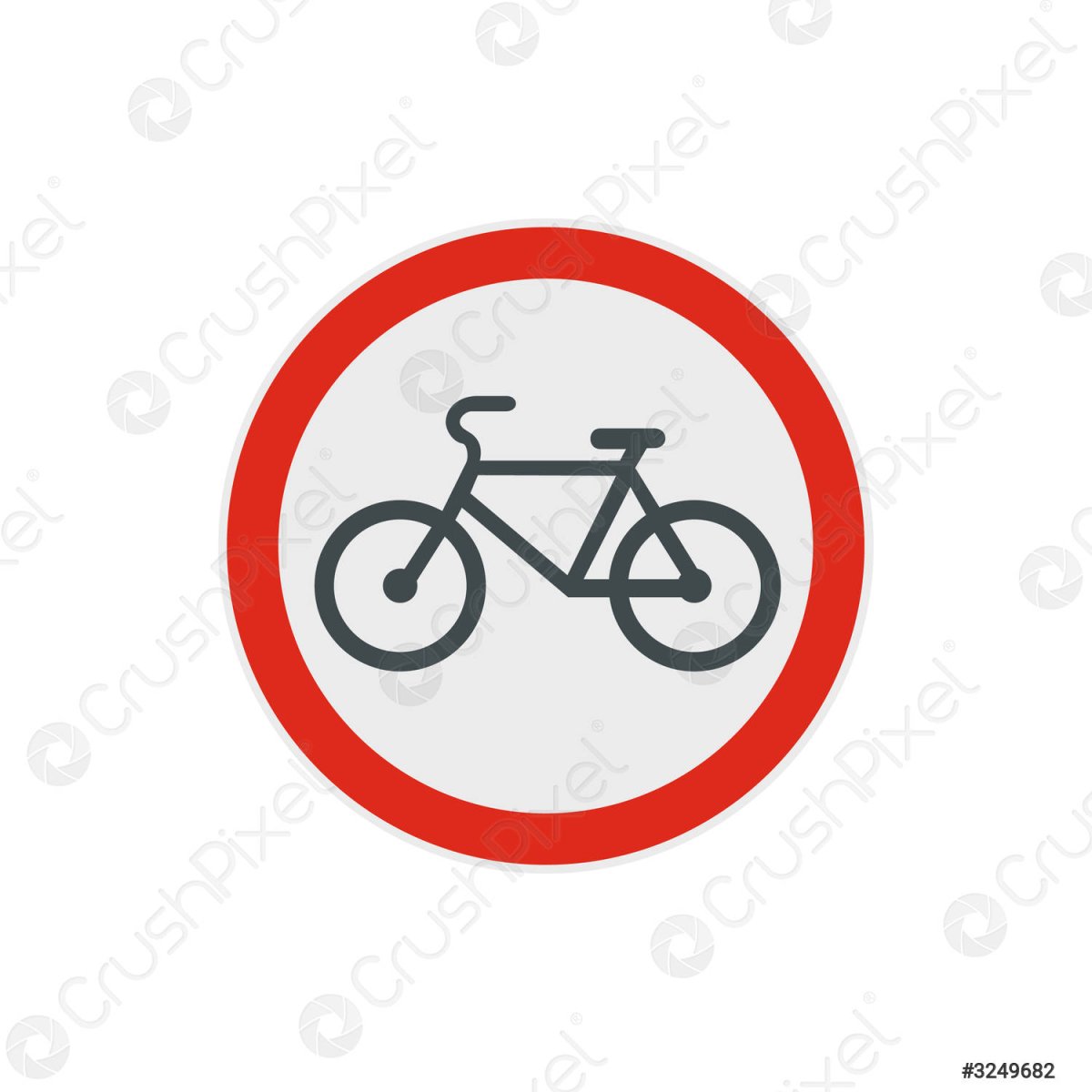 Дорожный знак велосипед