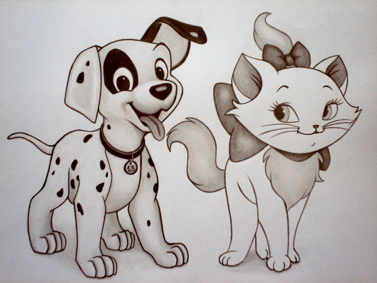 Картинки для срисовки мультяшные