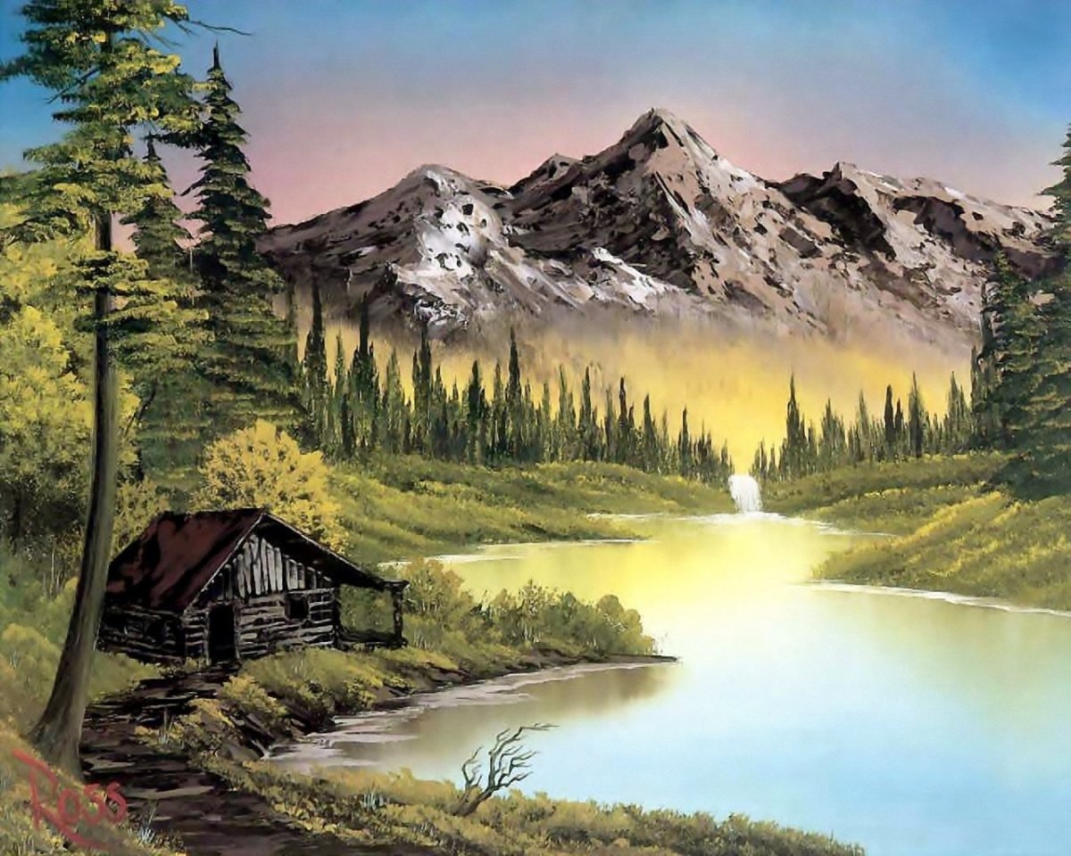 Фэнтезийный китайский пейзаж горы дорога