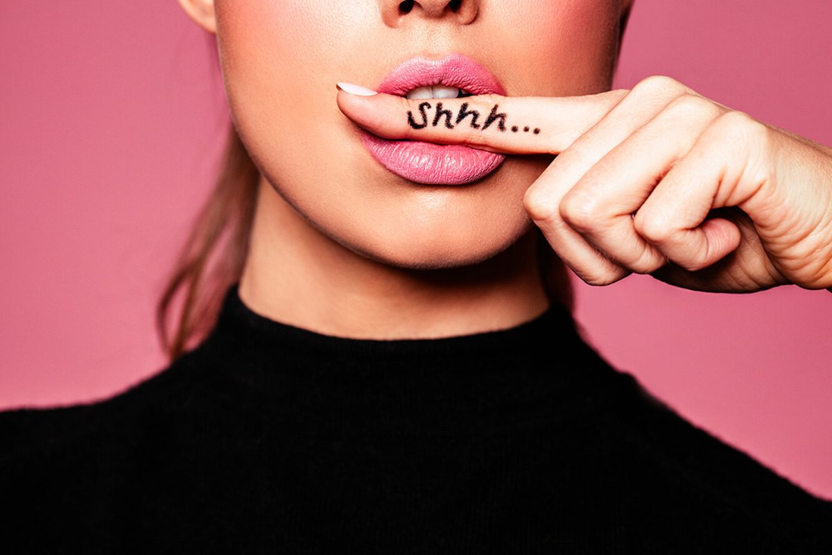 Картинки показывающие молчание