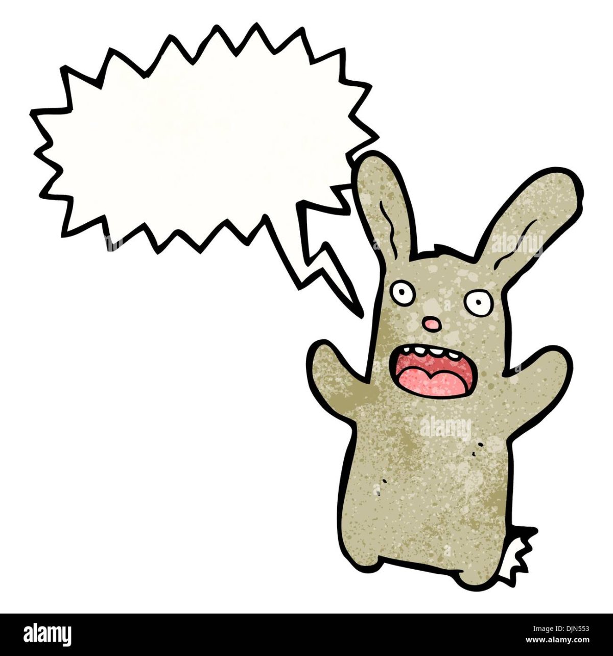 Зайчик испугался