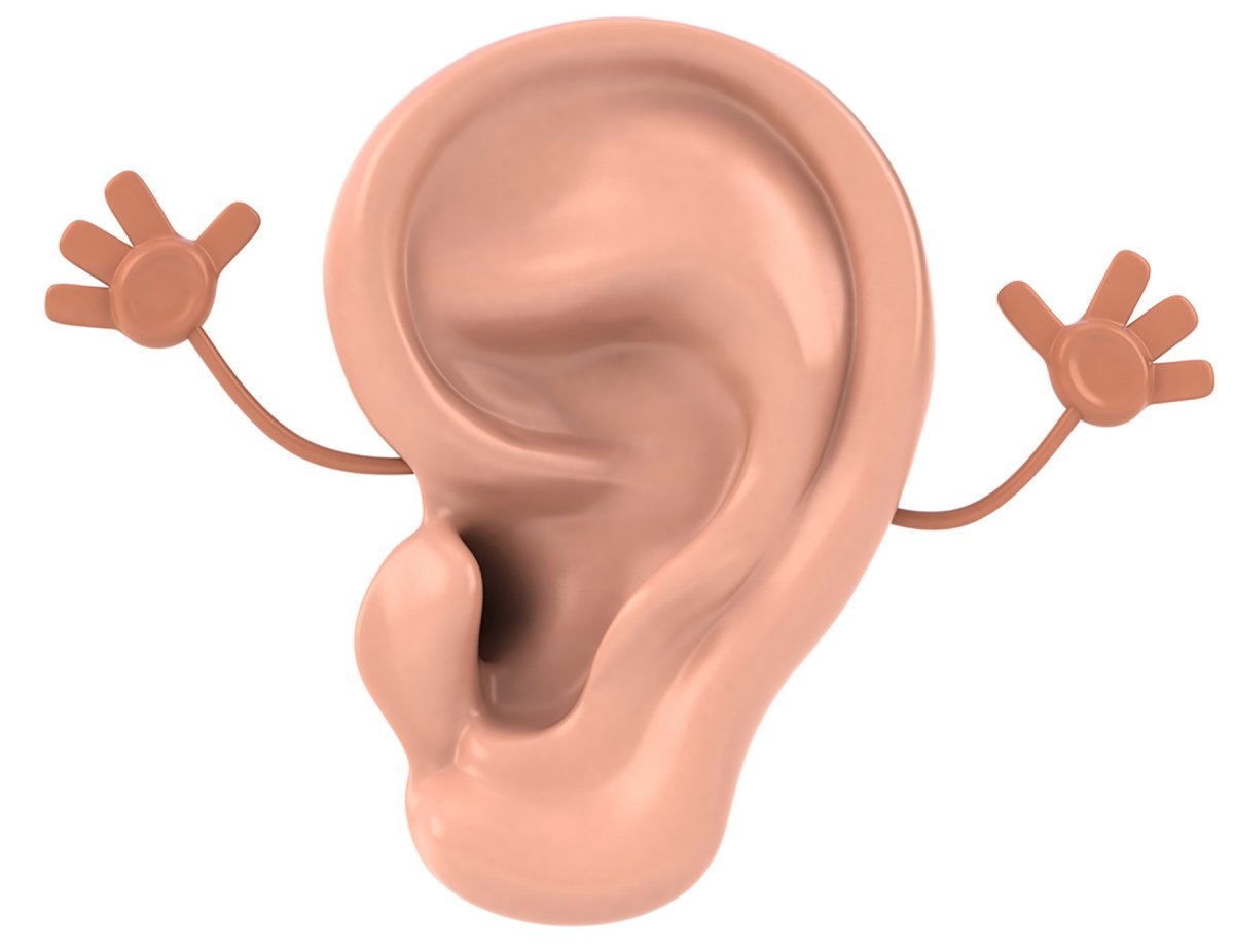 Ухо карандашом