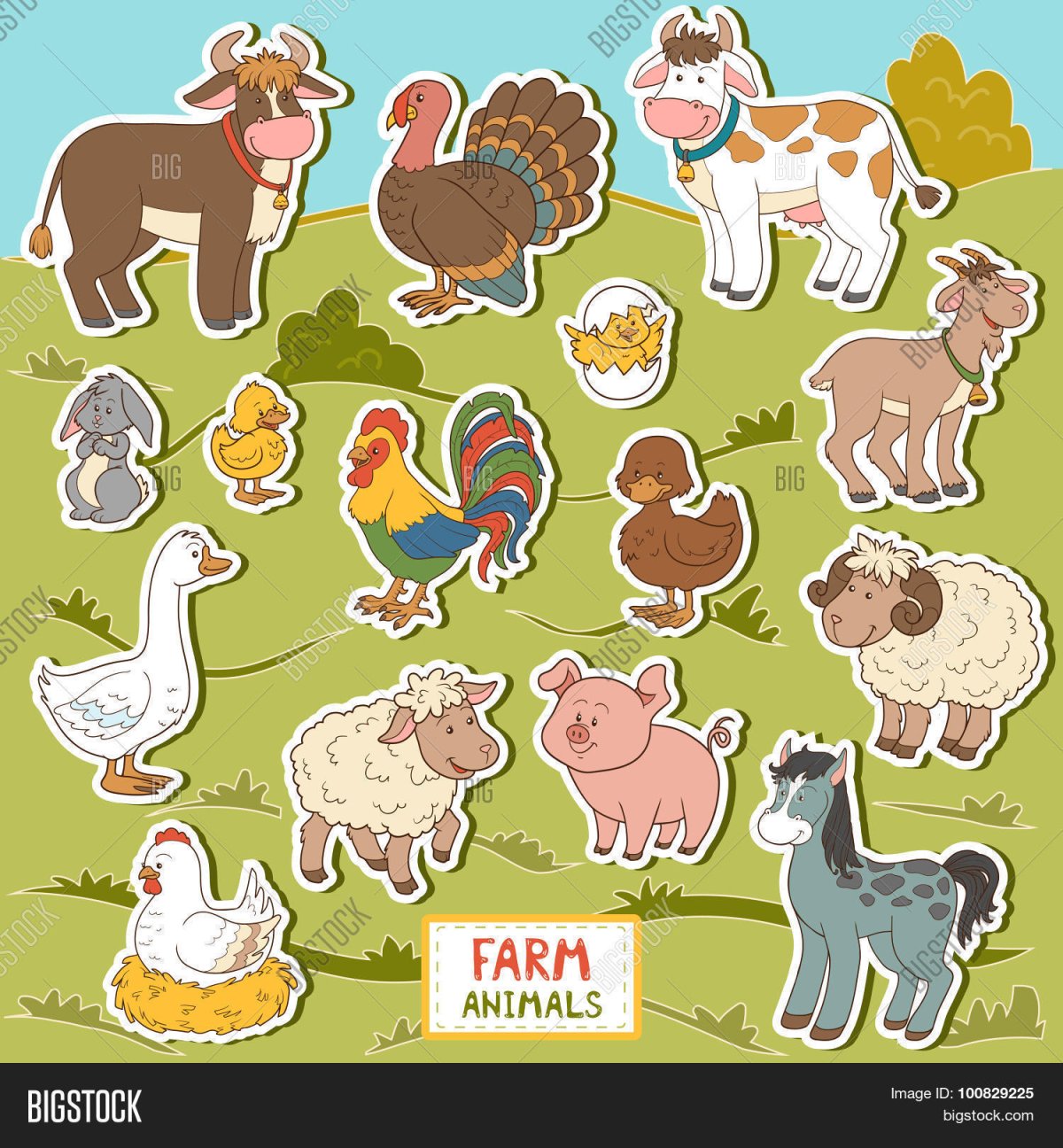 Карточки с изображением домашних животных для детей