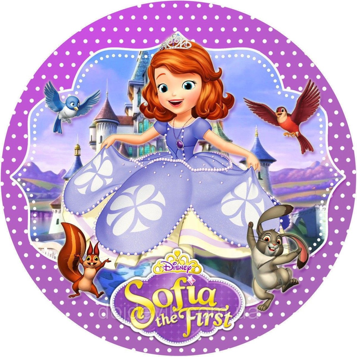 Принцессы для печати на торт