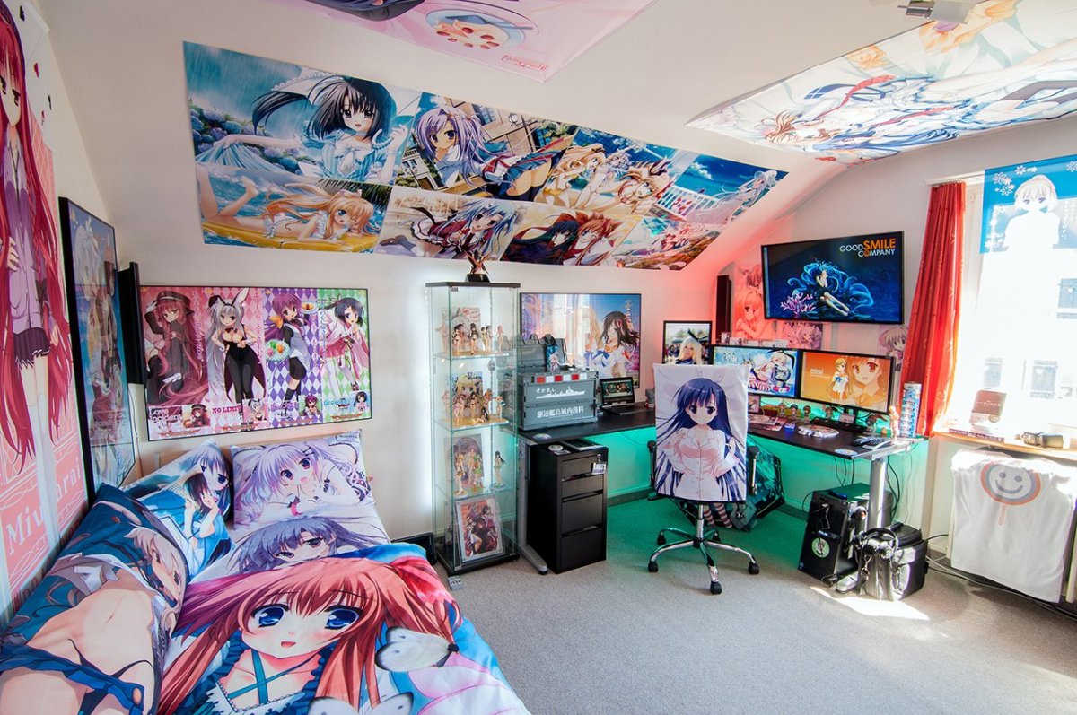 Милая комната аниме