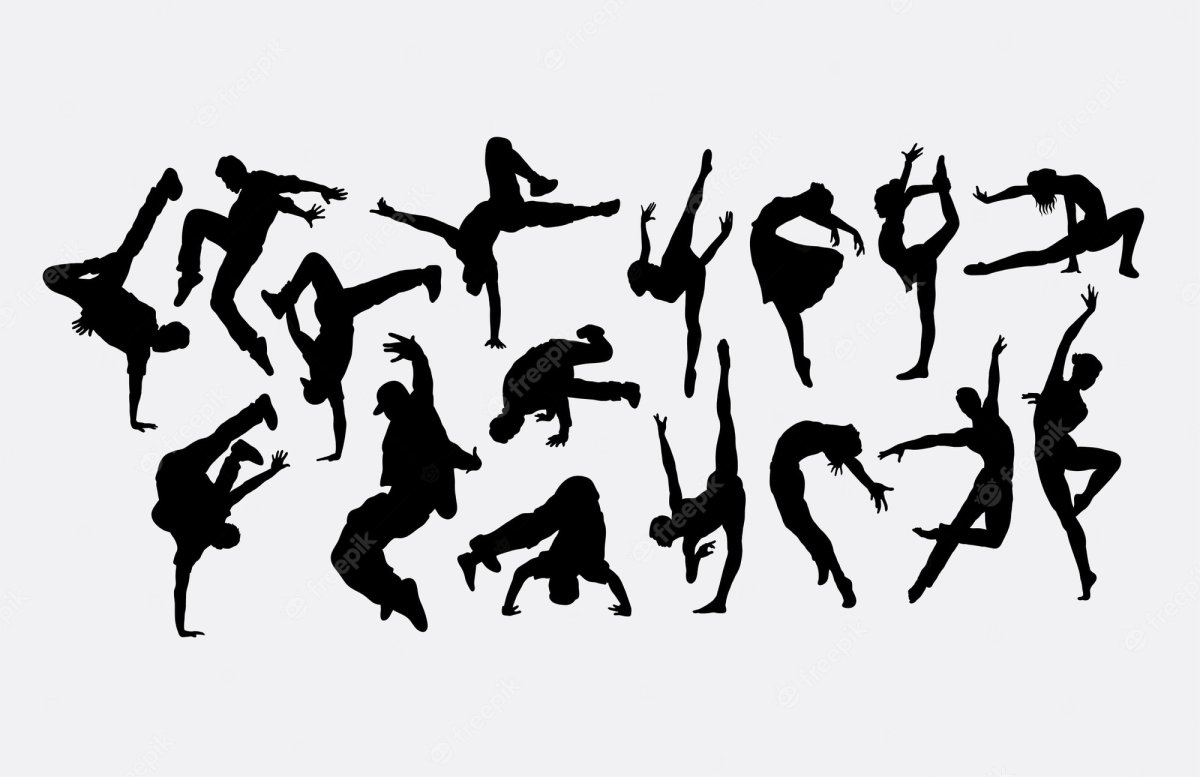 Современные танцы силуэт