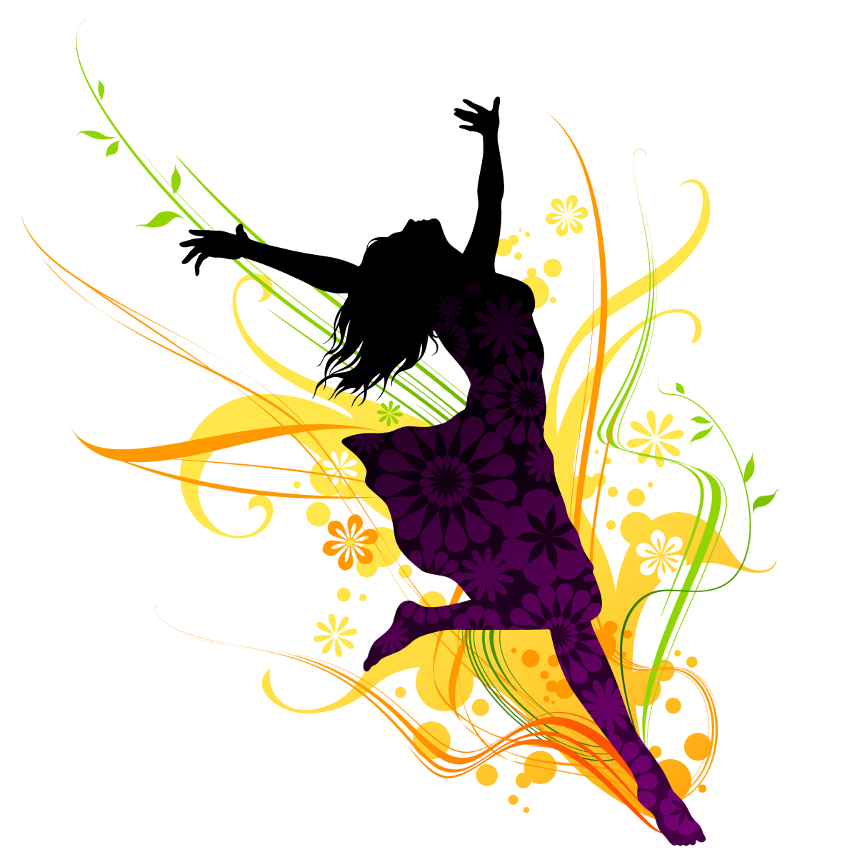 Танцовщица фламенко силуэт